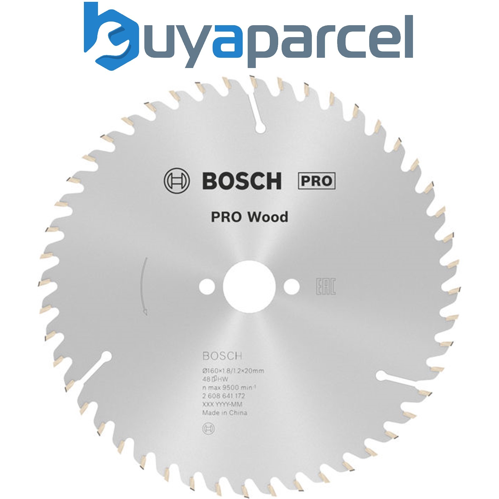 Bosch PRO Wood Circular Saw Blade 160 x 1.8 x 20 mm T48 2608641172