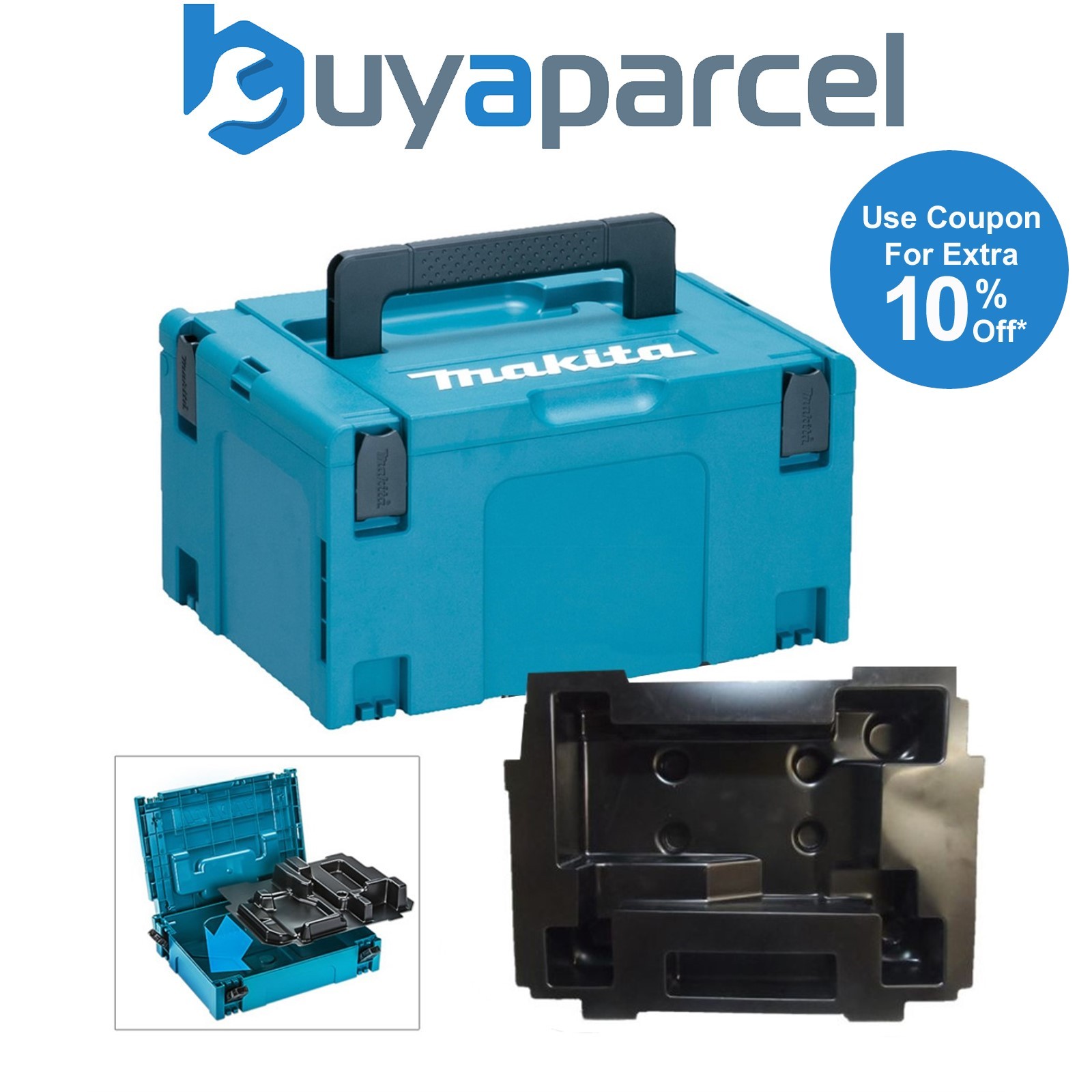 Makita 18v Autofeed Screwgun Makpac Tool Case and Inlay for DFR550 DFR440