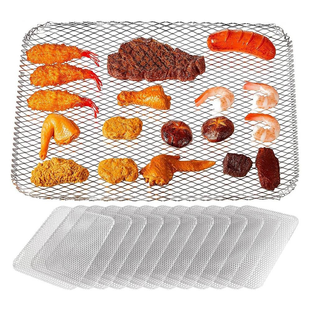 20 Pcs Disposable Grill Topper Non Stick BBQ Grill Grates 12x16 Inch Grill9092