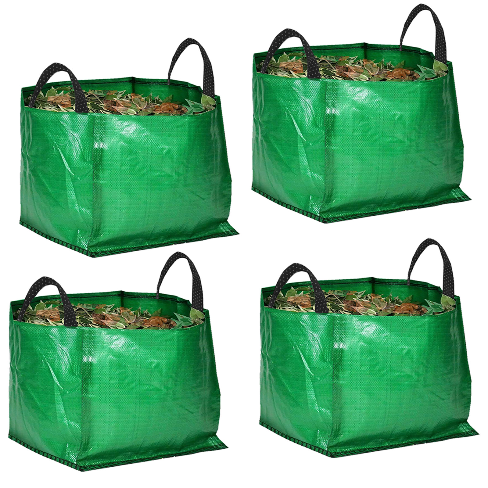 4 x Large Strong Reusable Garden Bag Waste Refuse Rubbish Grass Leaves Sack 120L