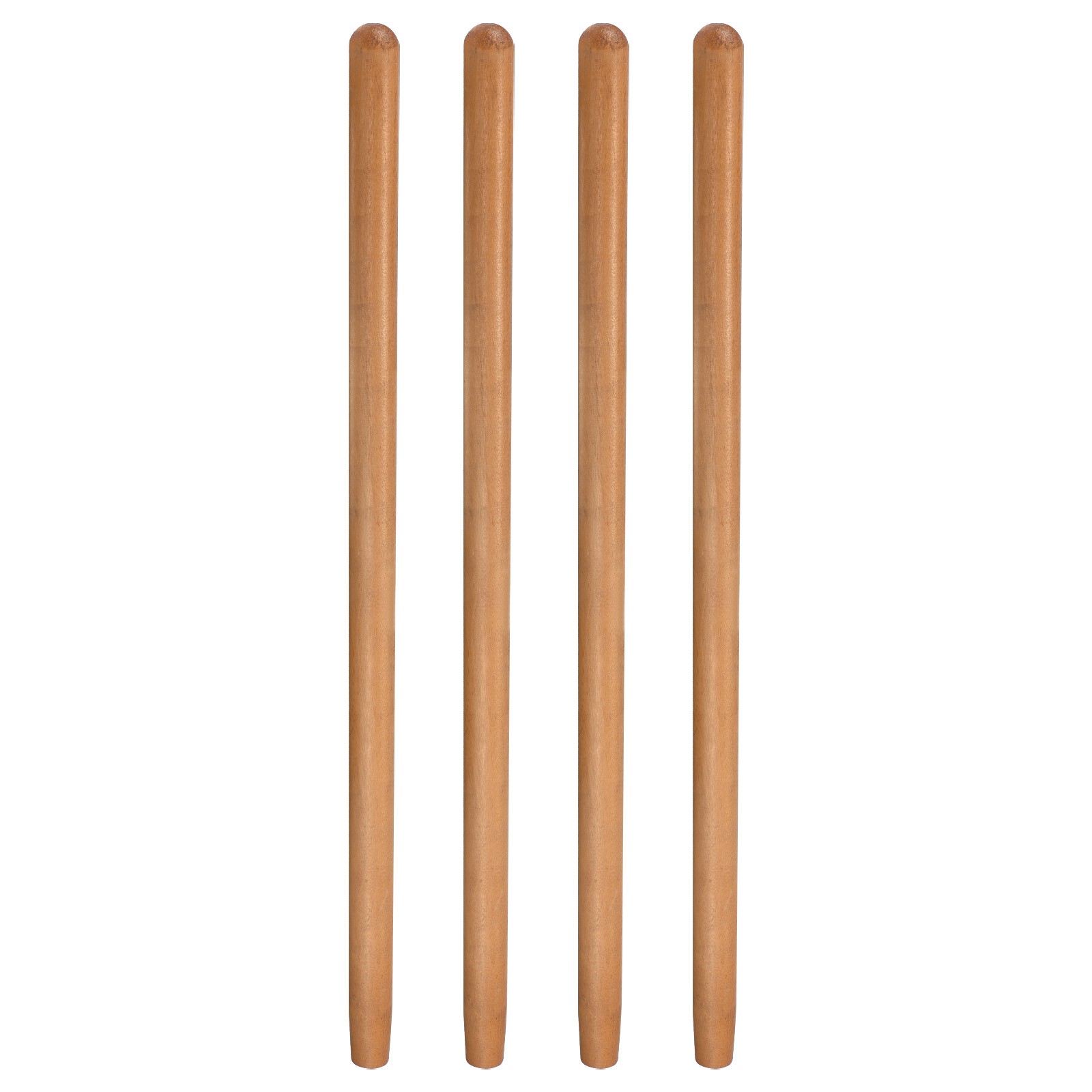 4pcs Shovel Handle Replacement 29.53" x 1.38" Wooden for D Handle Shovels, Wood