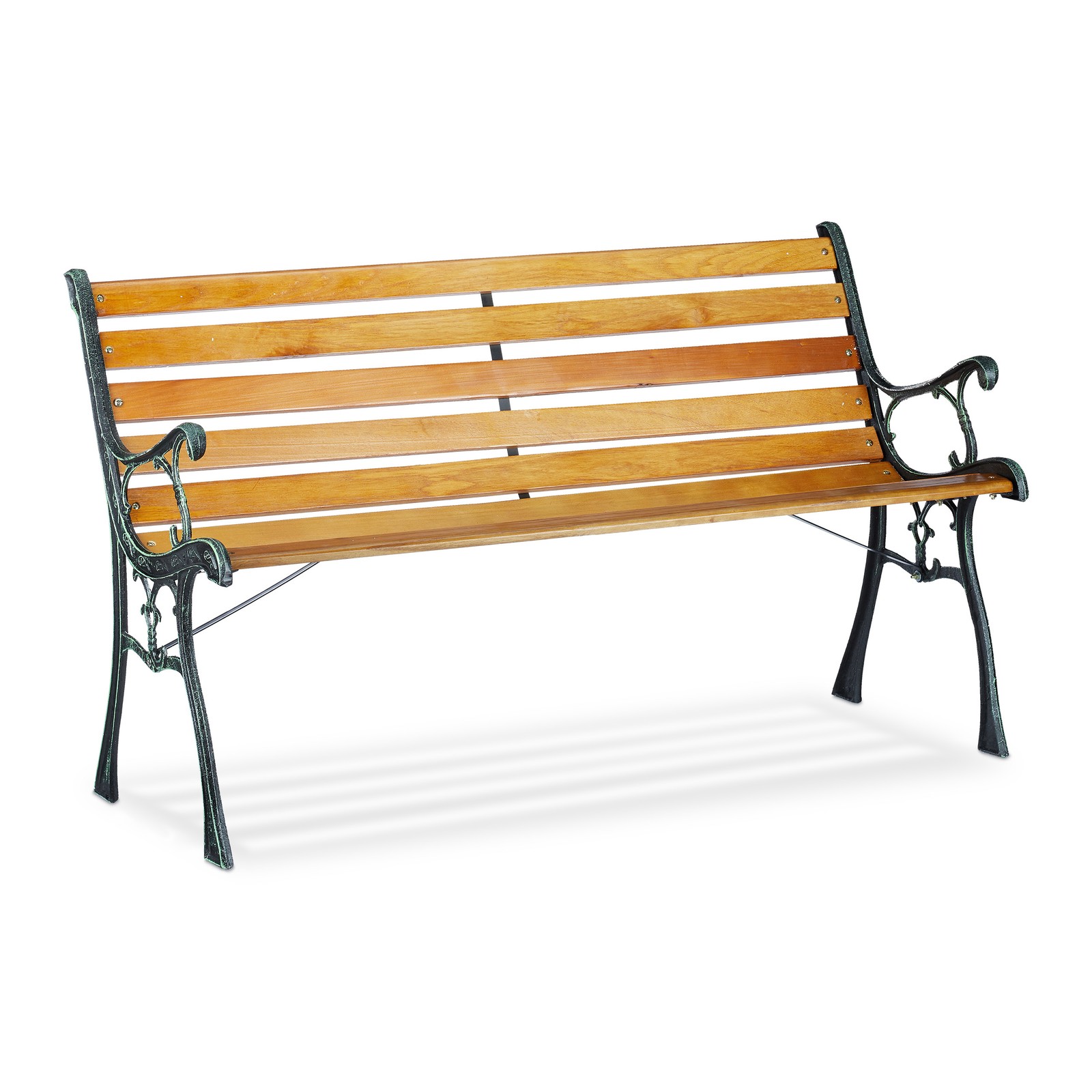 Garden bench Wooden Patio Chair Two-Seater Bank Weatherproof Garden Seating