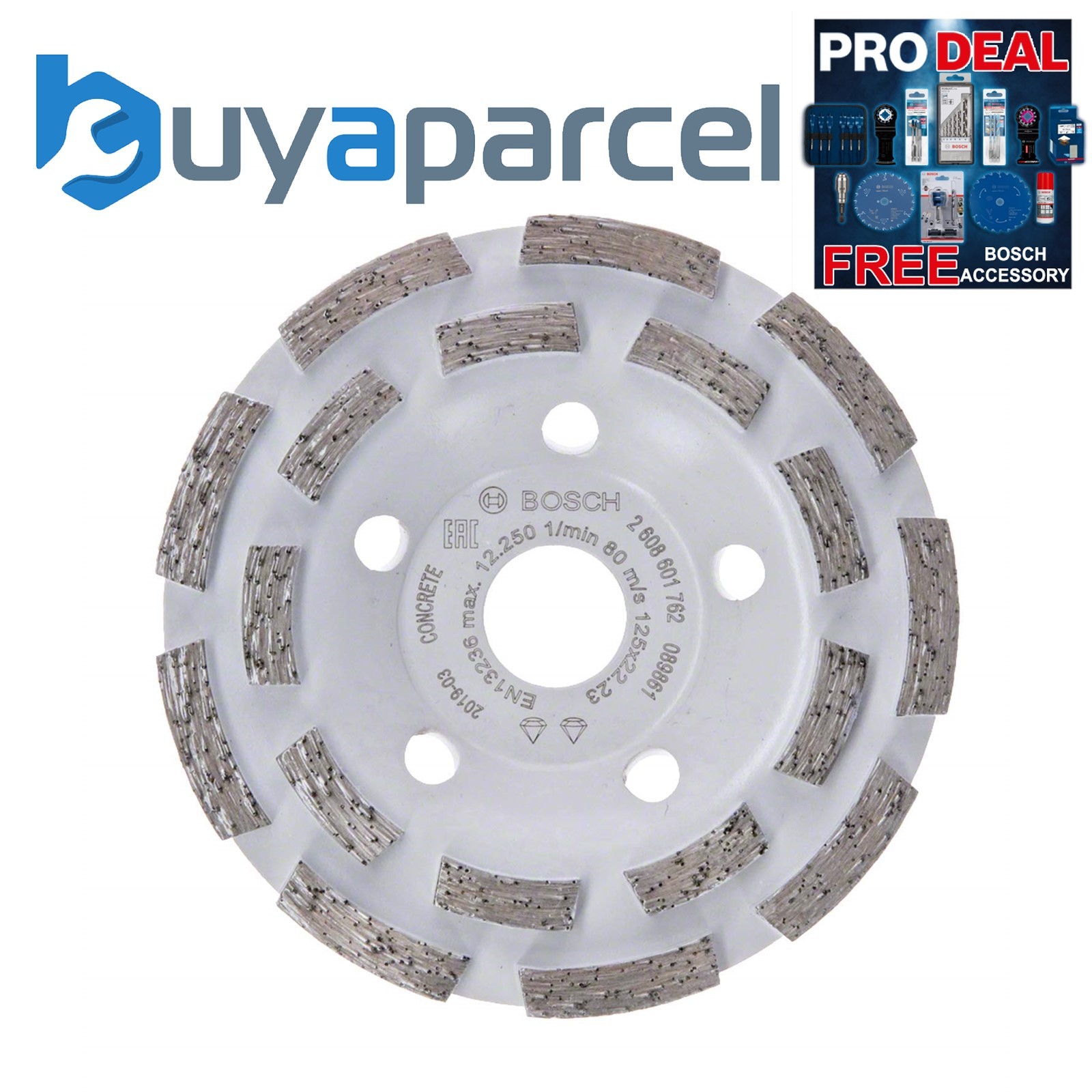 Bosch 125mm Diamond Grinding Head Sefgment Expert For Concrete Long Life Grinder