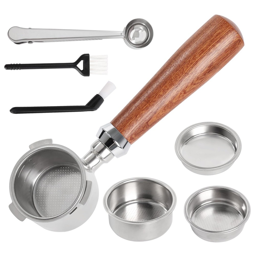 Bottomless Portafilter 51 mm Including Basket 1/2/4 Cup, Holder Compatible9271