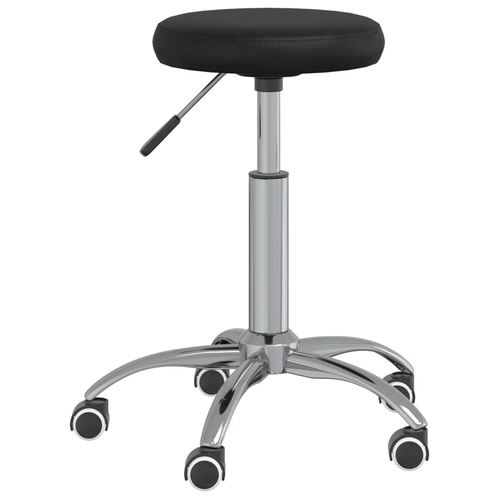 Office Swivel Chair Computer Stool Black Faux Leather vidaXL