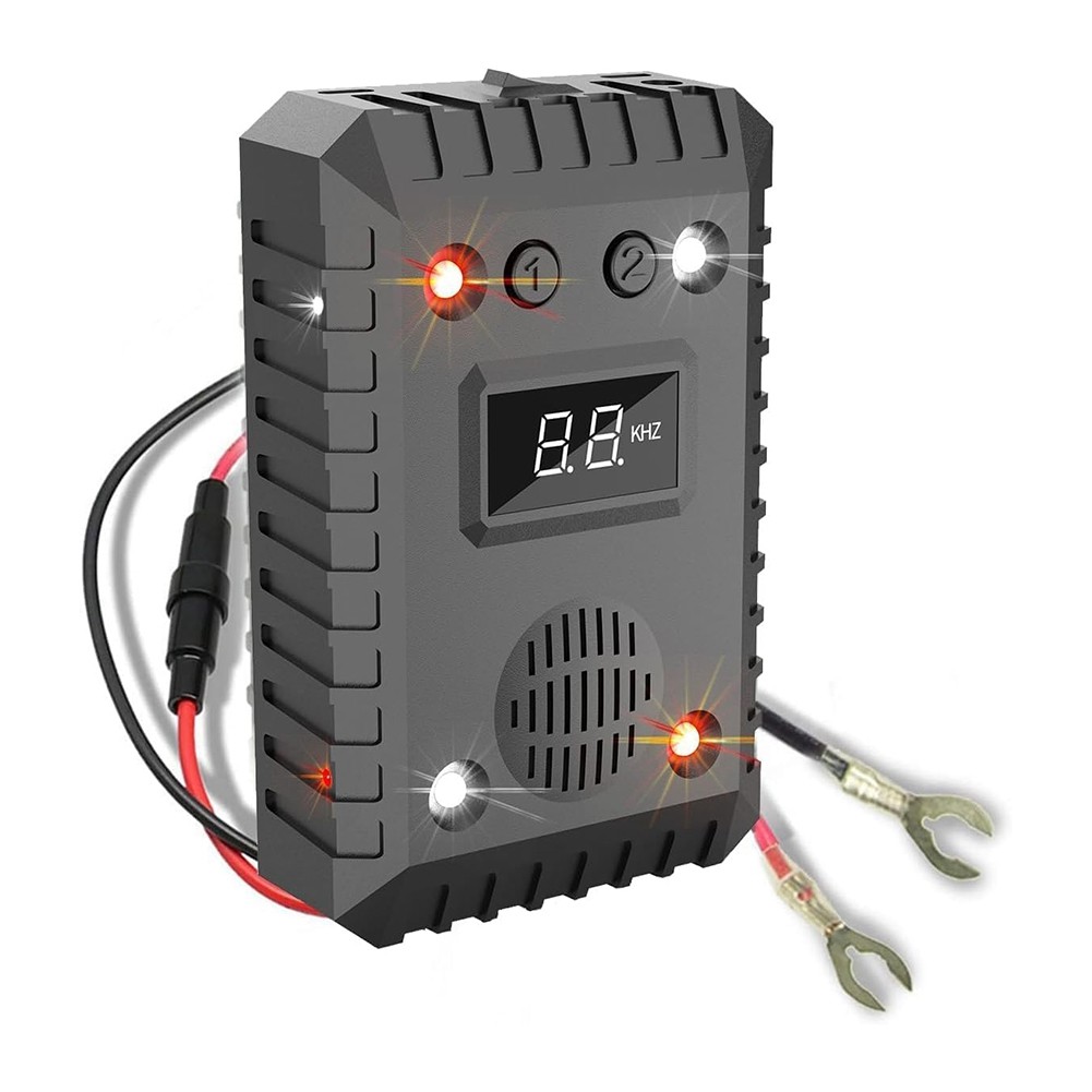 2X(Ultrasonic Rodent Repellent for Cars, Repellent Under Hood, Battery7162