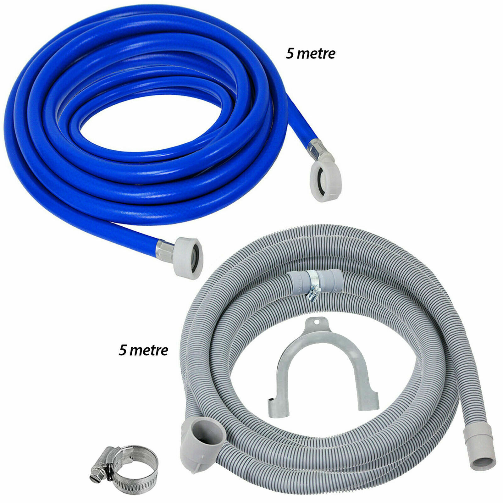 Dishwasher Fill Hose Drain Hose Set 5 Metre for TRICITY BENDIX VESTEL