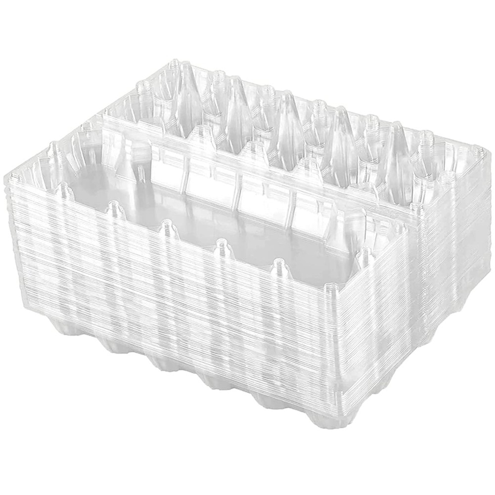 60 Pack Plastic Egg Cartons Cheap Bulk Dozen Clear Empty Egg Cartons for2514