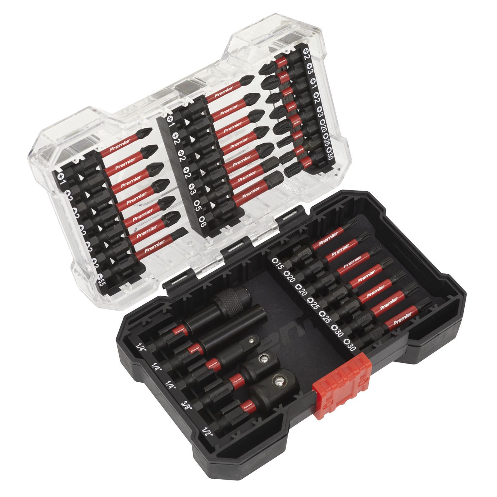 Sealey Power Tool Bit Set 34pc Impact Grade With Carry Case - AK8285