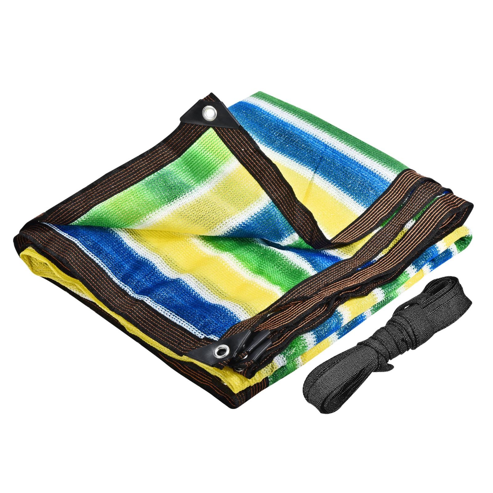 4x2m Garden Plants Shade Cloth w Grommet Cord Mesh Sunshade Cover Net, 4 Color