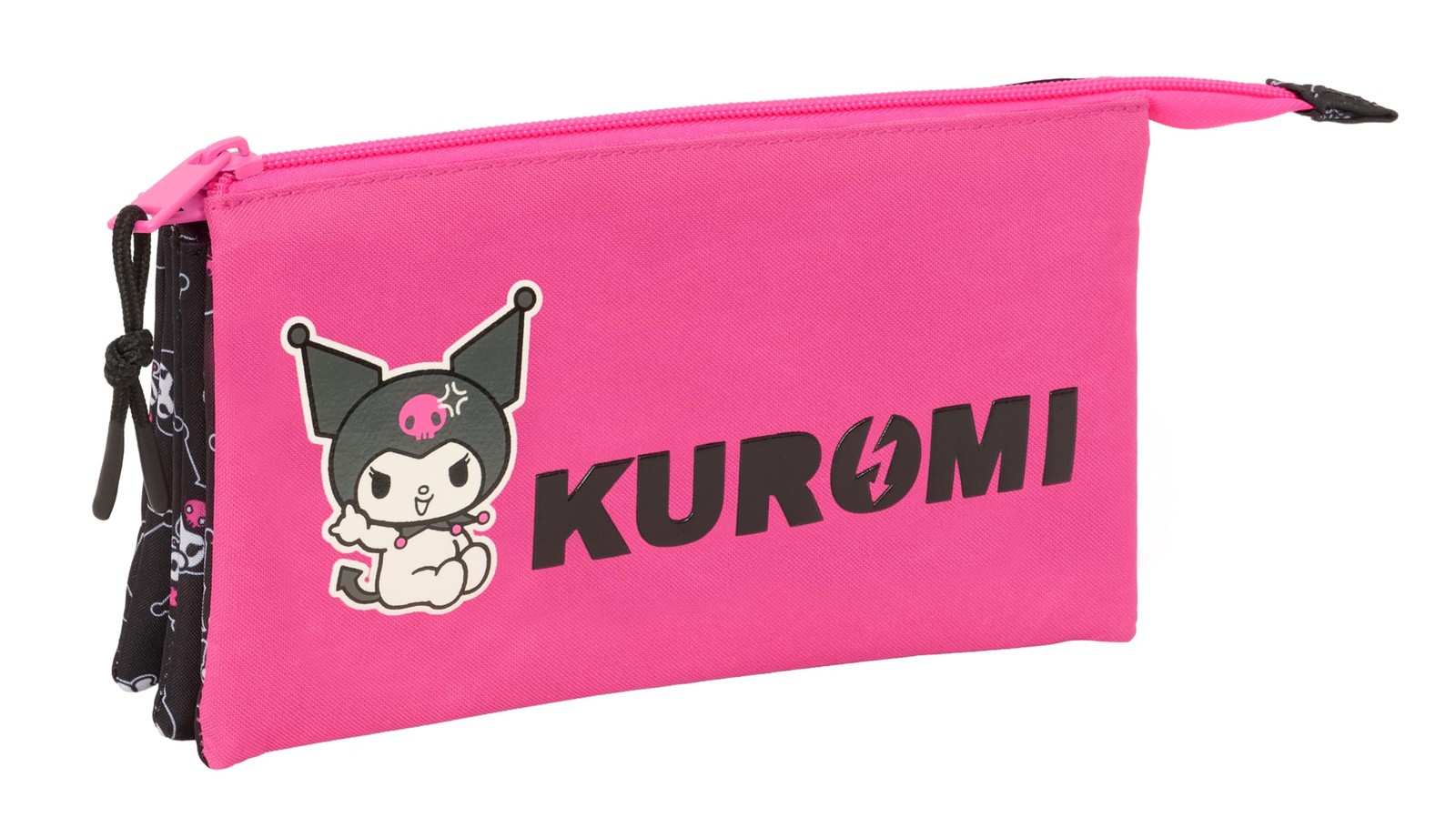 Safta KUROMI – Triple Pencil Case, Children's Pencil Case, Ideal for School Chil