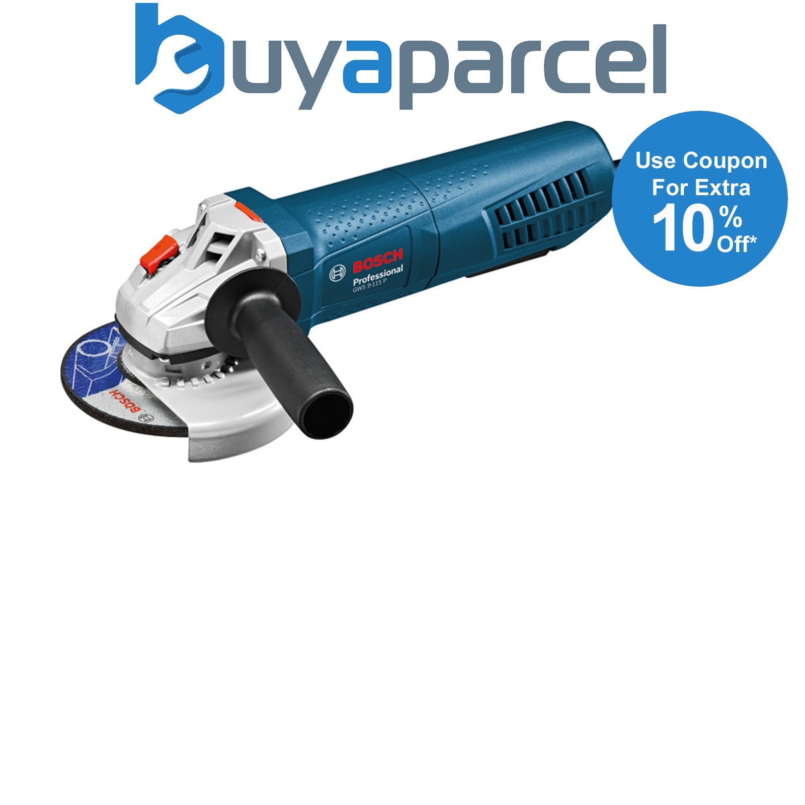 Bosch PRO 240v Angle Grinder GWS 9-115 P Bare Unit 0601790270