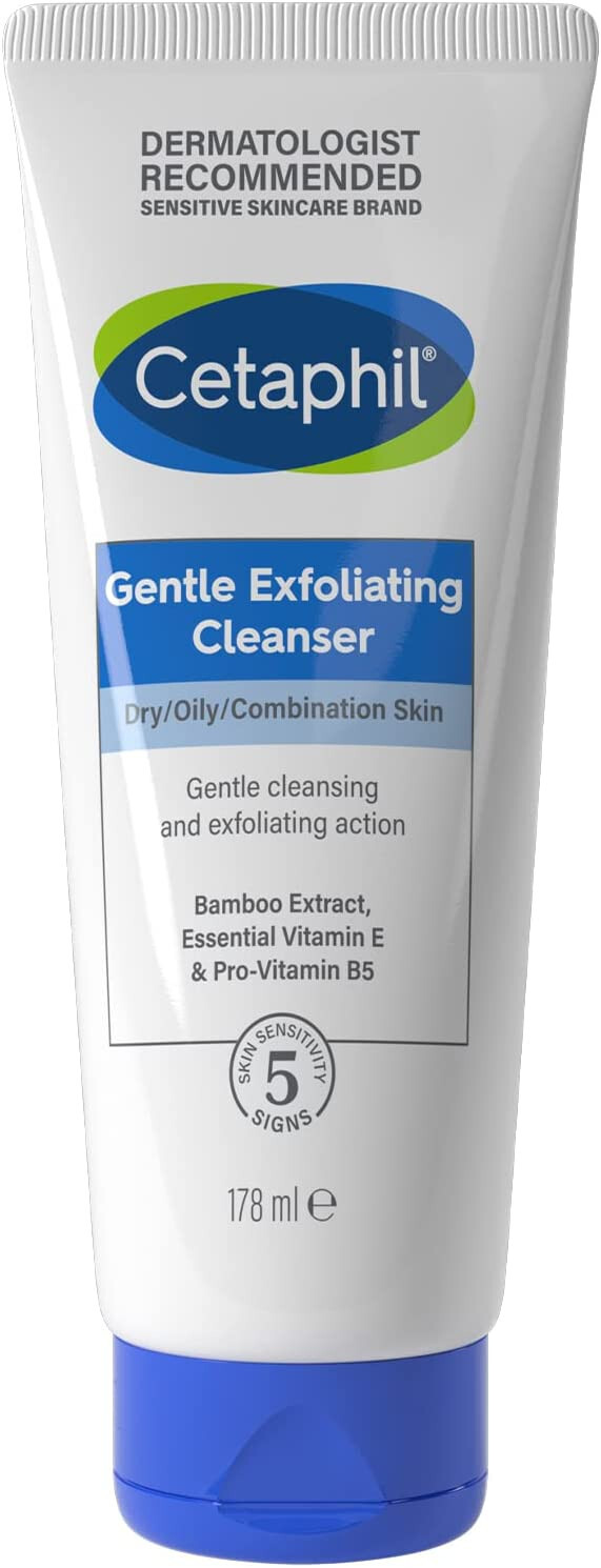 Cetaphil Face Scrub 178ml Gentle Exfoliating Cleanser For Dry Oily Combination