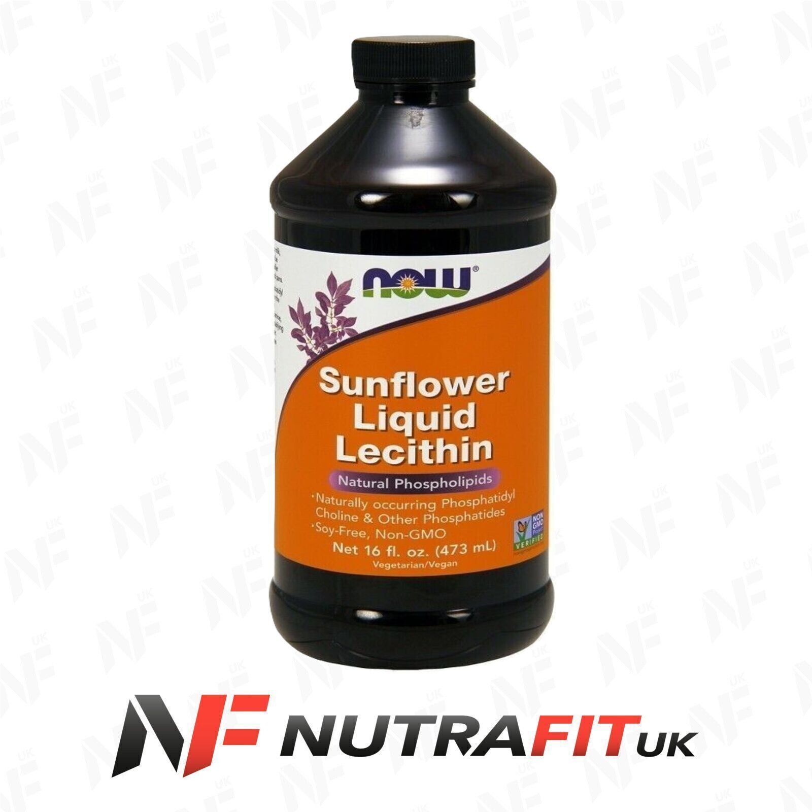NOW FOODS SUNFLOWER LECITHIN LIQUID non-GMO soy free Vegan 473ml