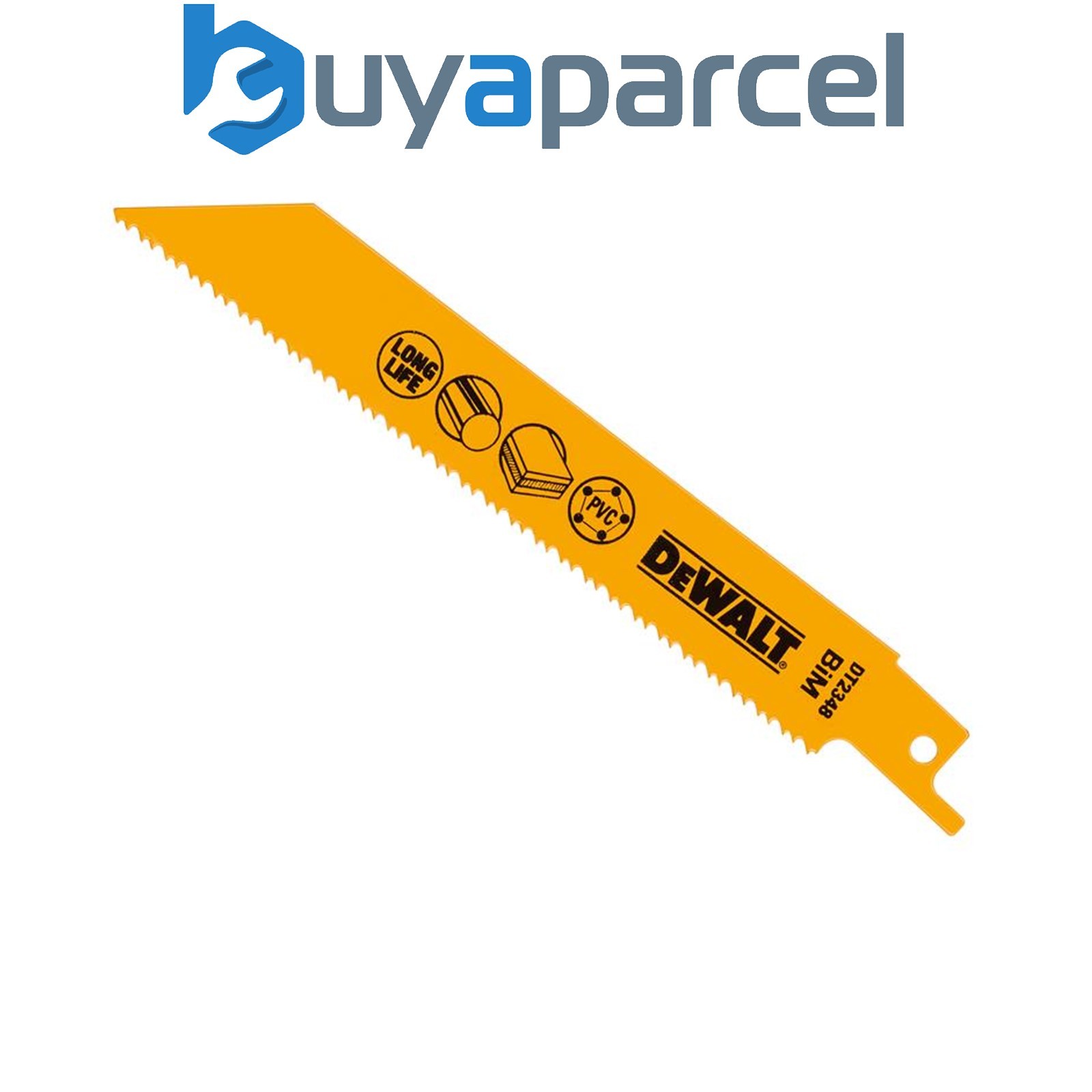 5 x Dewalt DT2348-QZ Bi-Metal Reciprocating Blade for Plastic & Pipes 152mm