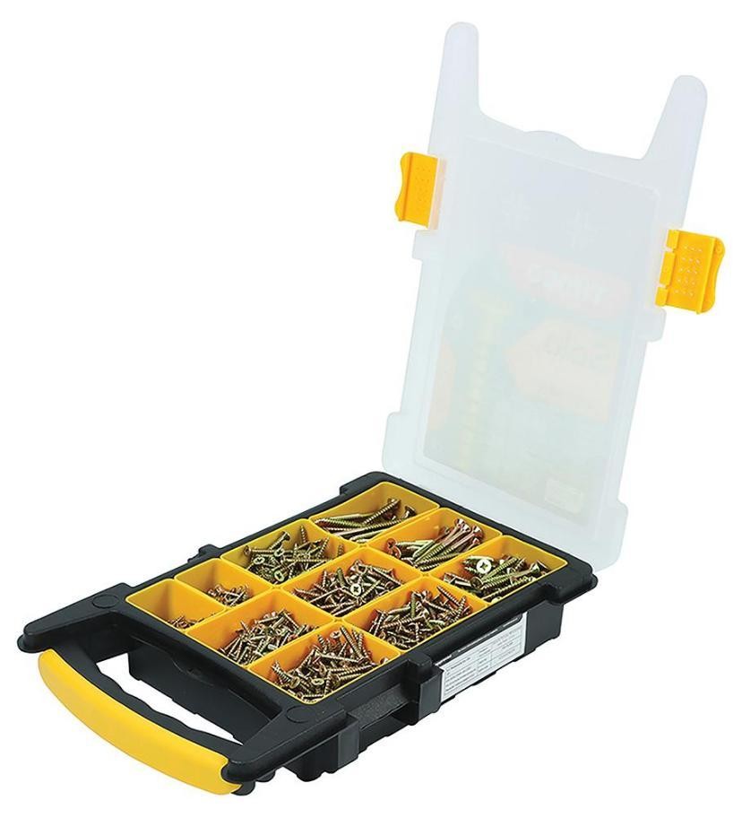 Assorted Double Countersunk Zyp Solo Chipboard & Wood Screws Trade 1200 Pack