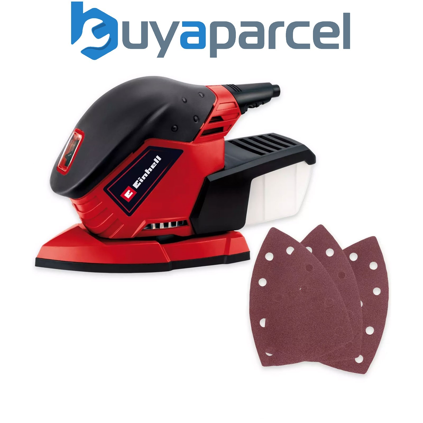 Einhell Detail Mouse Sander TE-OS 1320 Corded Dust Collection 240v + 3 Sheets