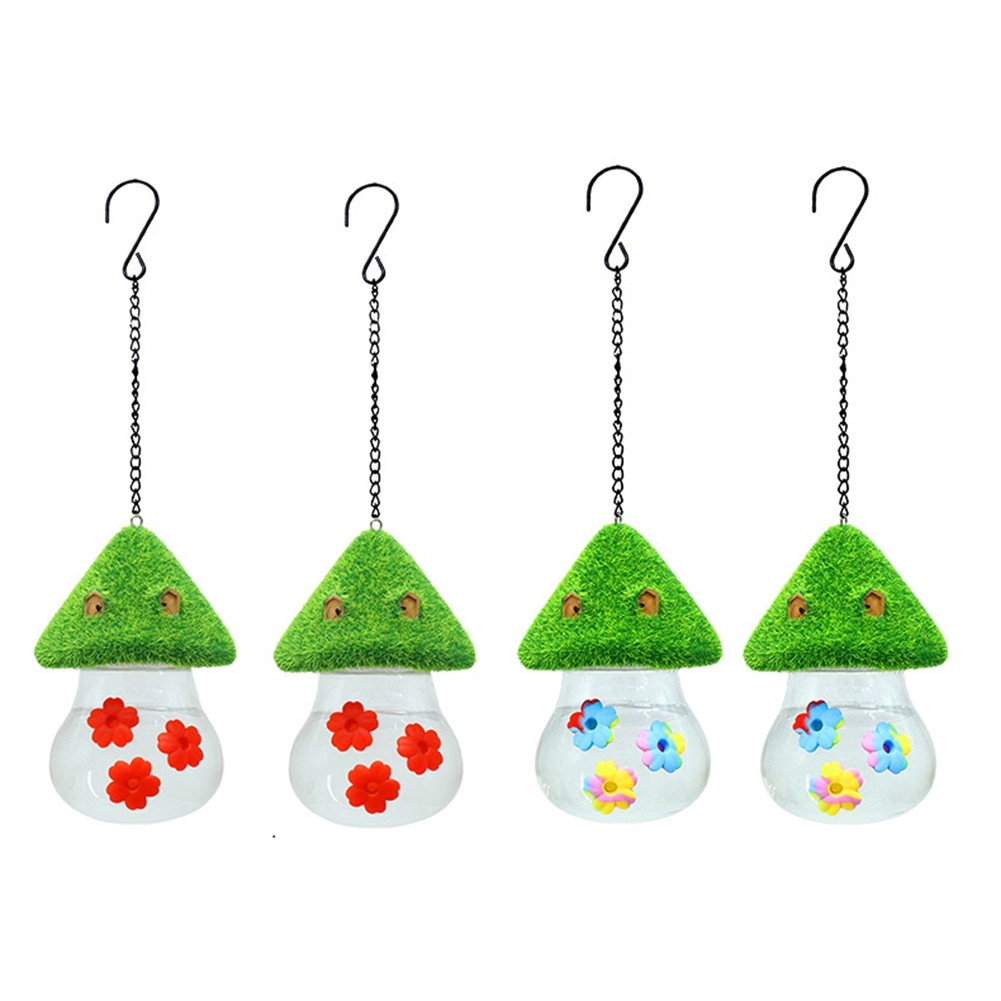 Bird Feeder, for Outdoors Hanging,3 Petals Decorated with Water Spout Bird3057