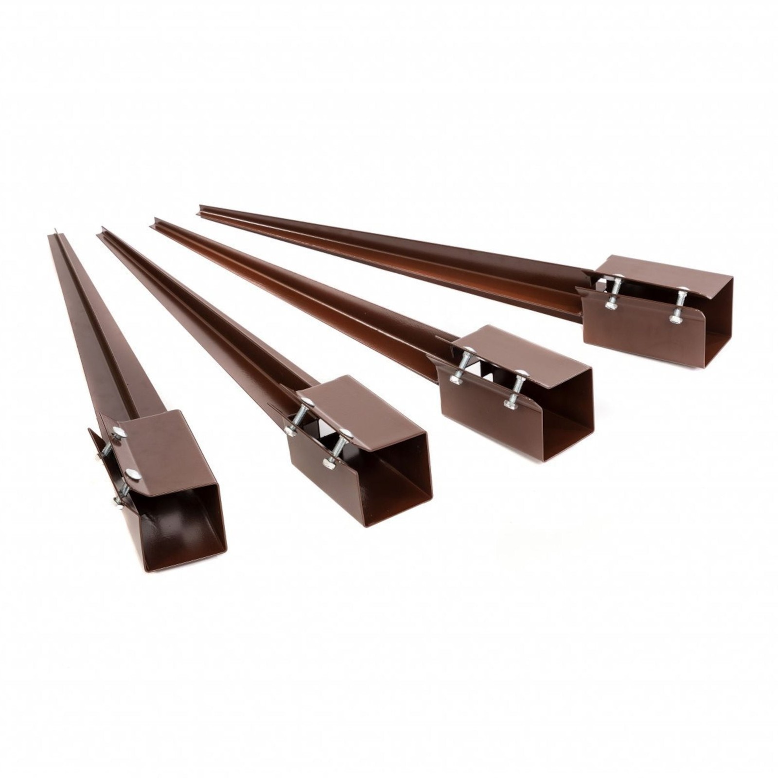 NEW! 4x Heavy Duty Drive Down Fence Post Anchor Spike Grip Holder - 100 x 750mm