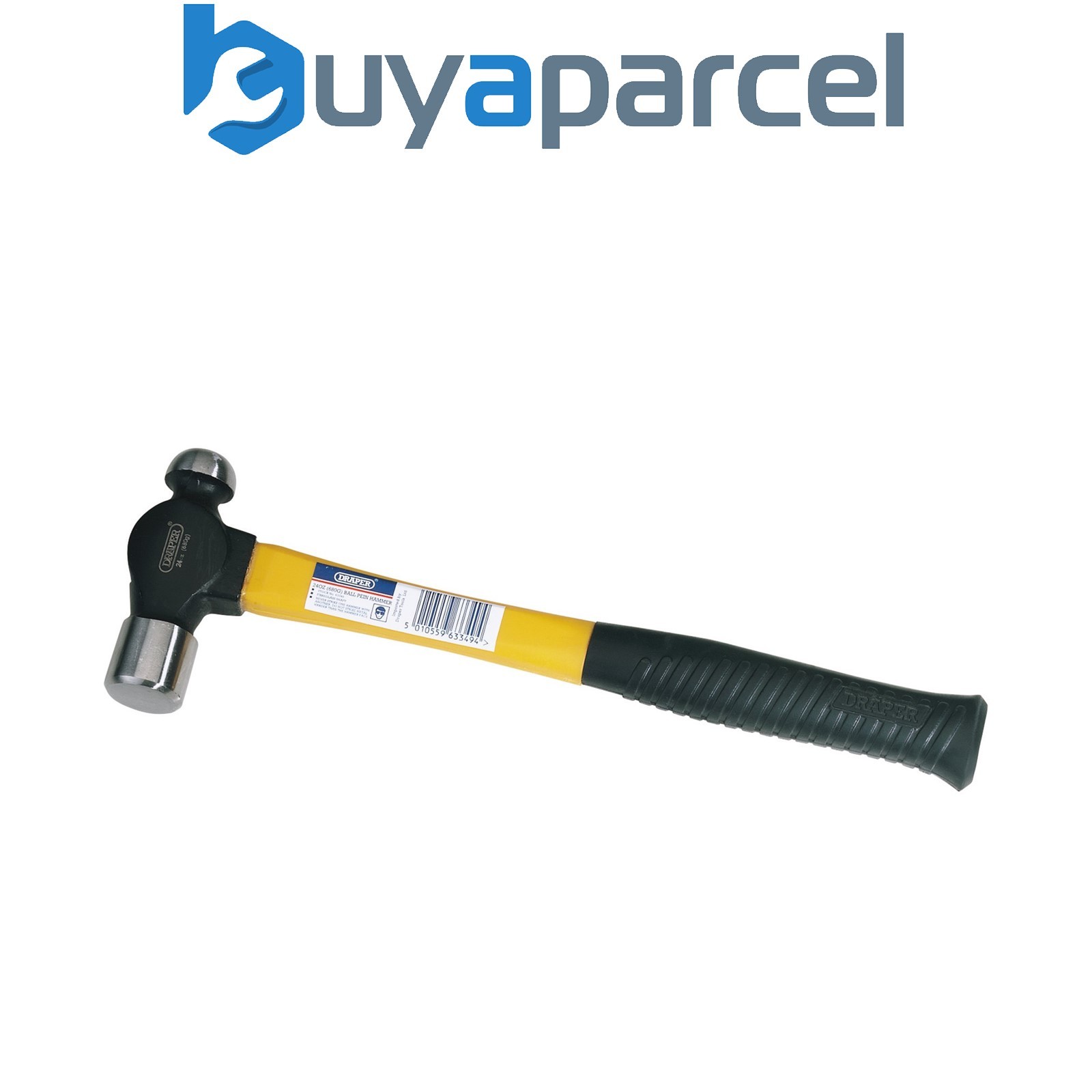 Draper 63349 Draper Expert Ball Pein Hammer with Fibreglass Shaft, 680g/24oz
