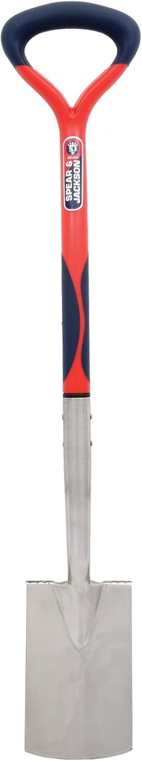 Spear & Jackson 1194EL Select Stainless Steel Border Spade, Blue