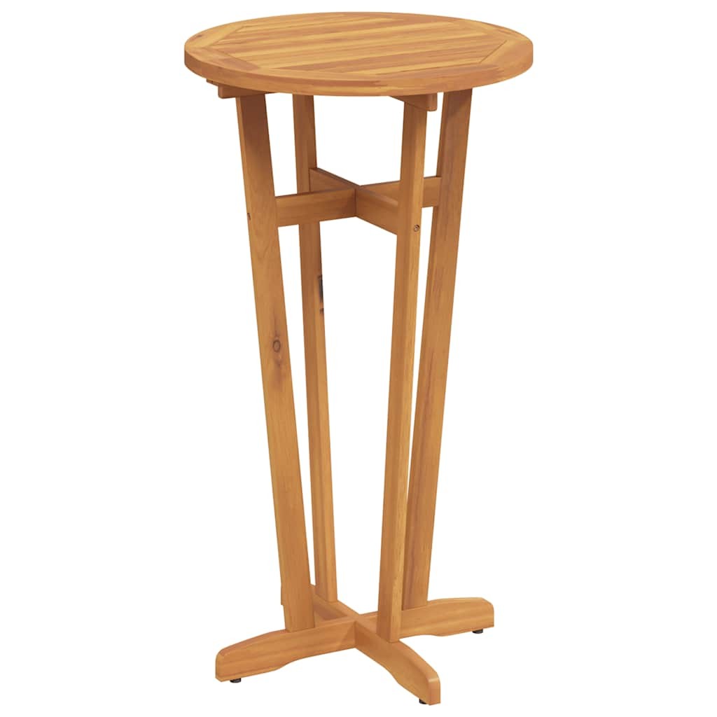 Solid Wood Acacia Garden Bar Table Picnic Wooden Bistro vidaXL