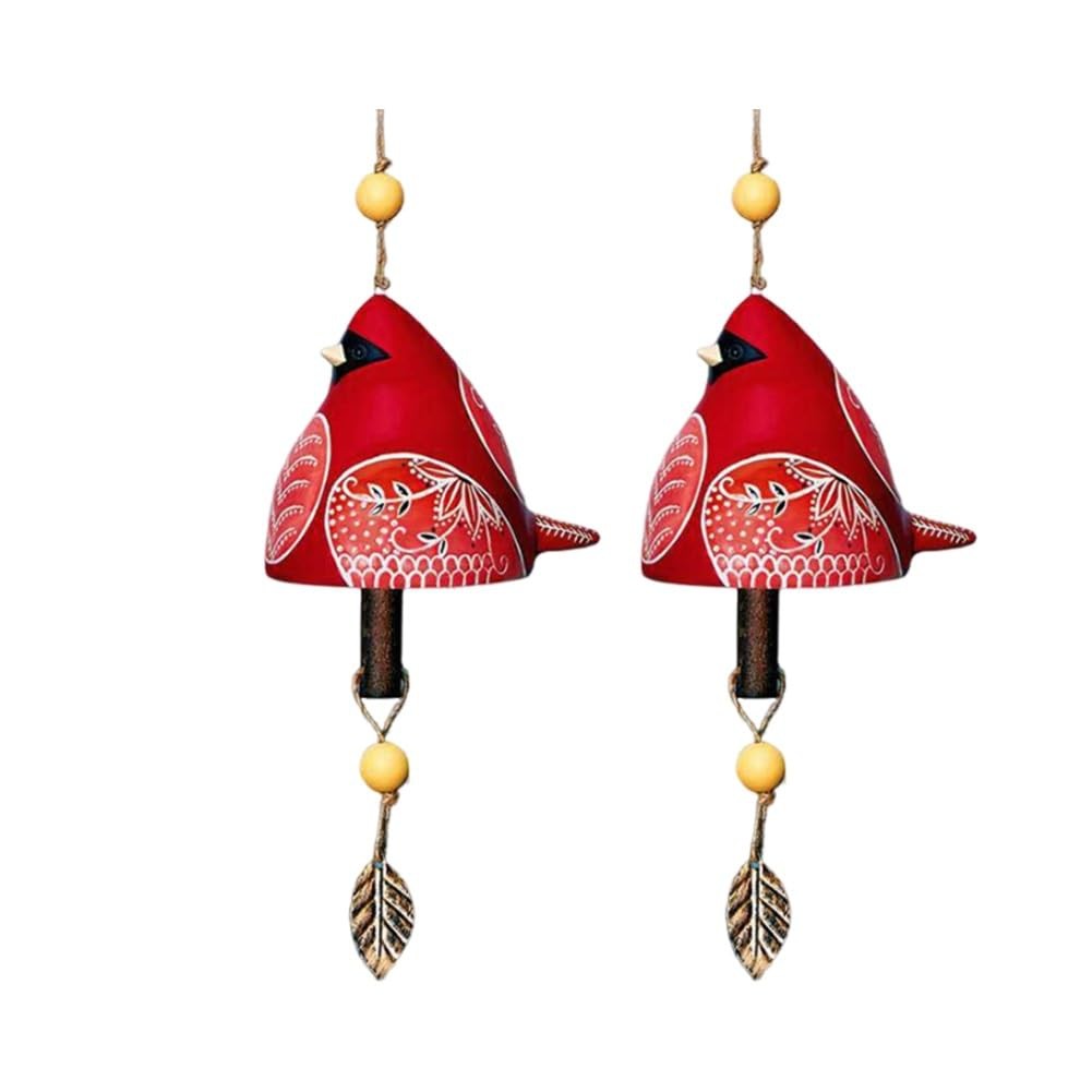 2PCS Bird Song Bell Bird Song Bell Wind Chime Bird Song Bell Garden Decor3766