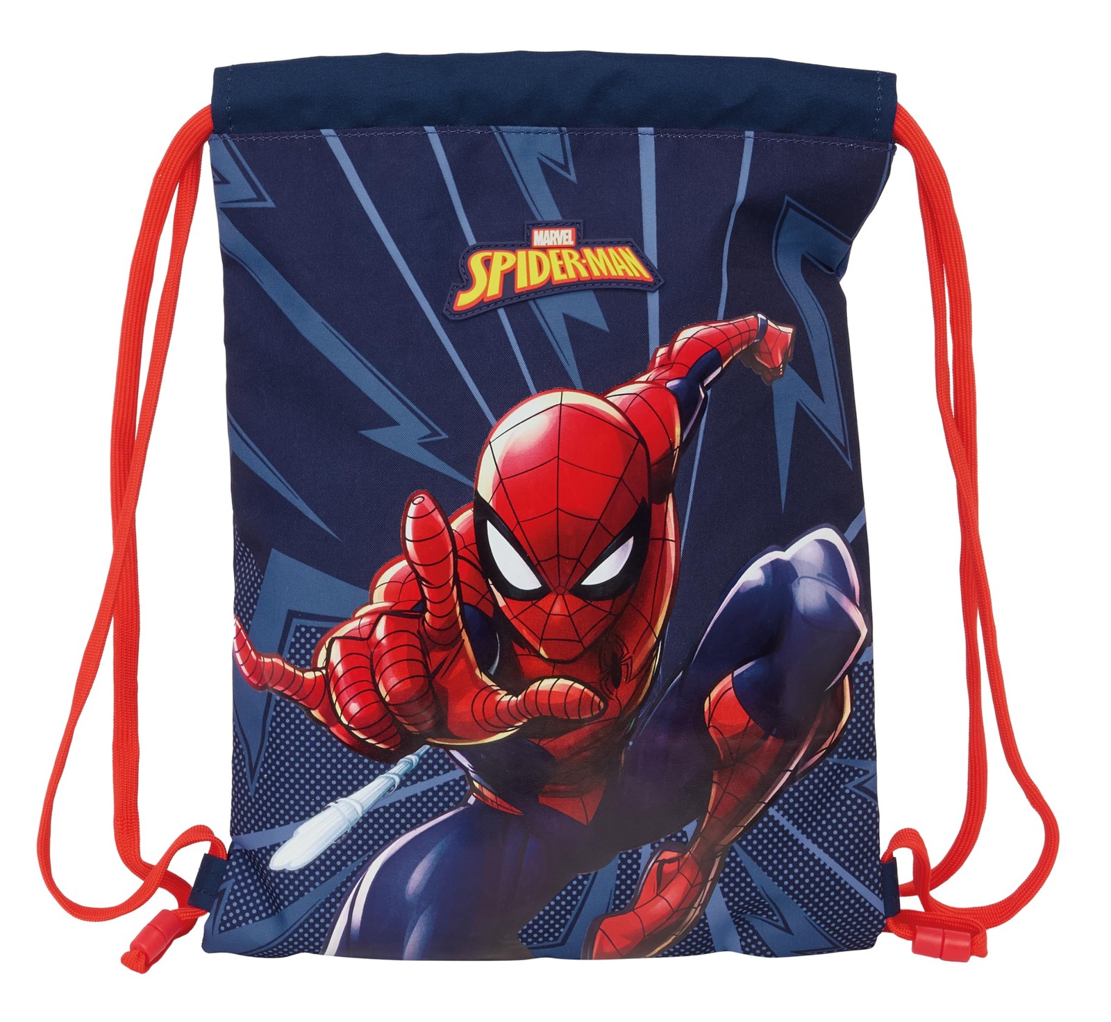 SPIDERMAN – Junior Flat Bag Backpack, Ideal for Children of Different Ages, Comf
