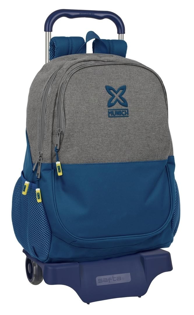 Safta MUNICH STREET - Large School Backpack with Trolley 905, Ideal for Children
