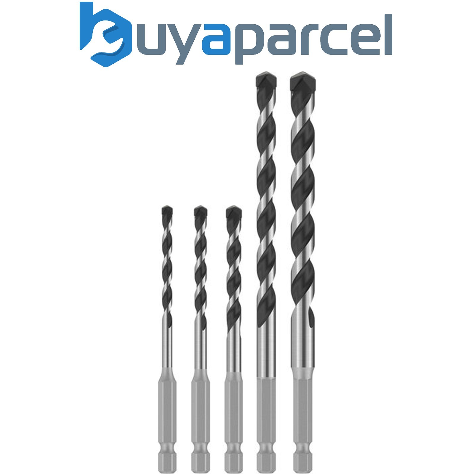 Bosch PRO HEX-5 Drill Bit Set 4x100 5x100 6x100 8x150 10x150mm 5pcs 2608707004