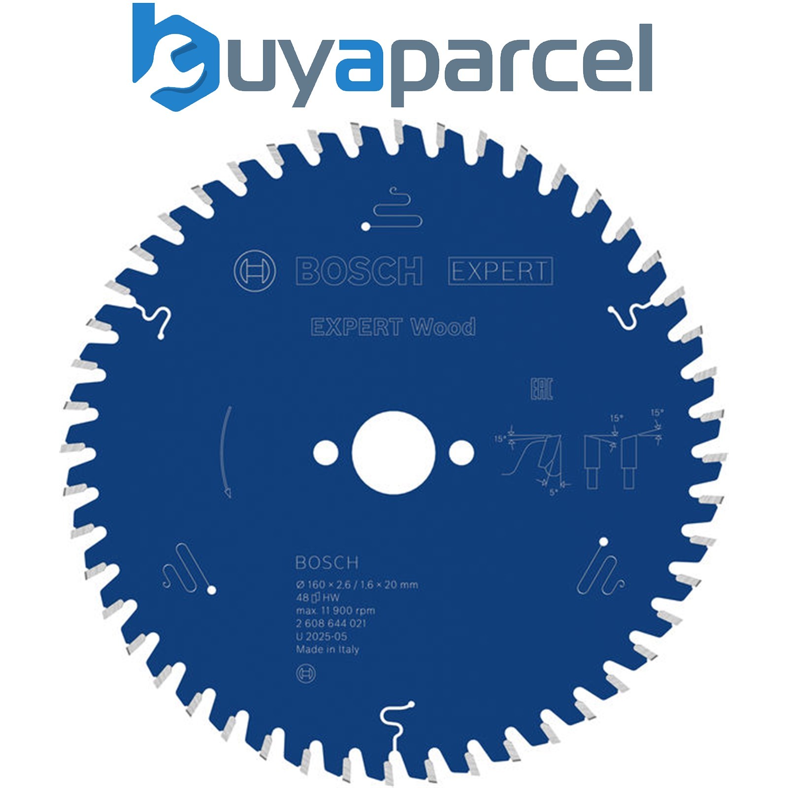 Bosch EXPERT Wood Circular Saw Blade 160 x 2.6/1.6 x 20 mm T48 2608644021