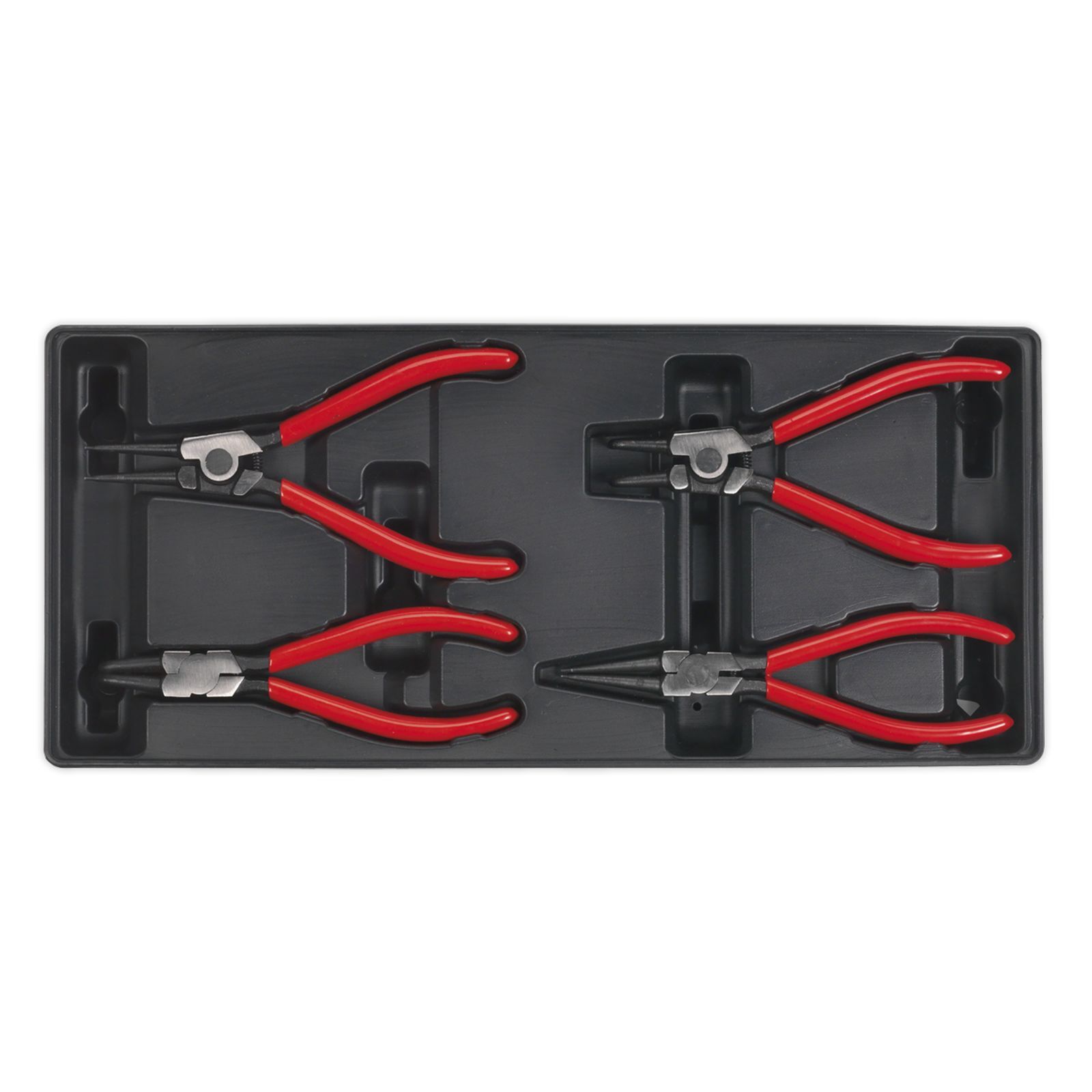 Sealey Tool Tray with Circlip Pliers Set 4 Piece Tool Tray Work Tools TBT03