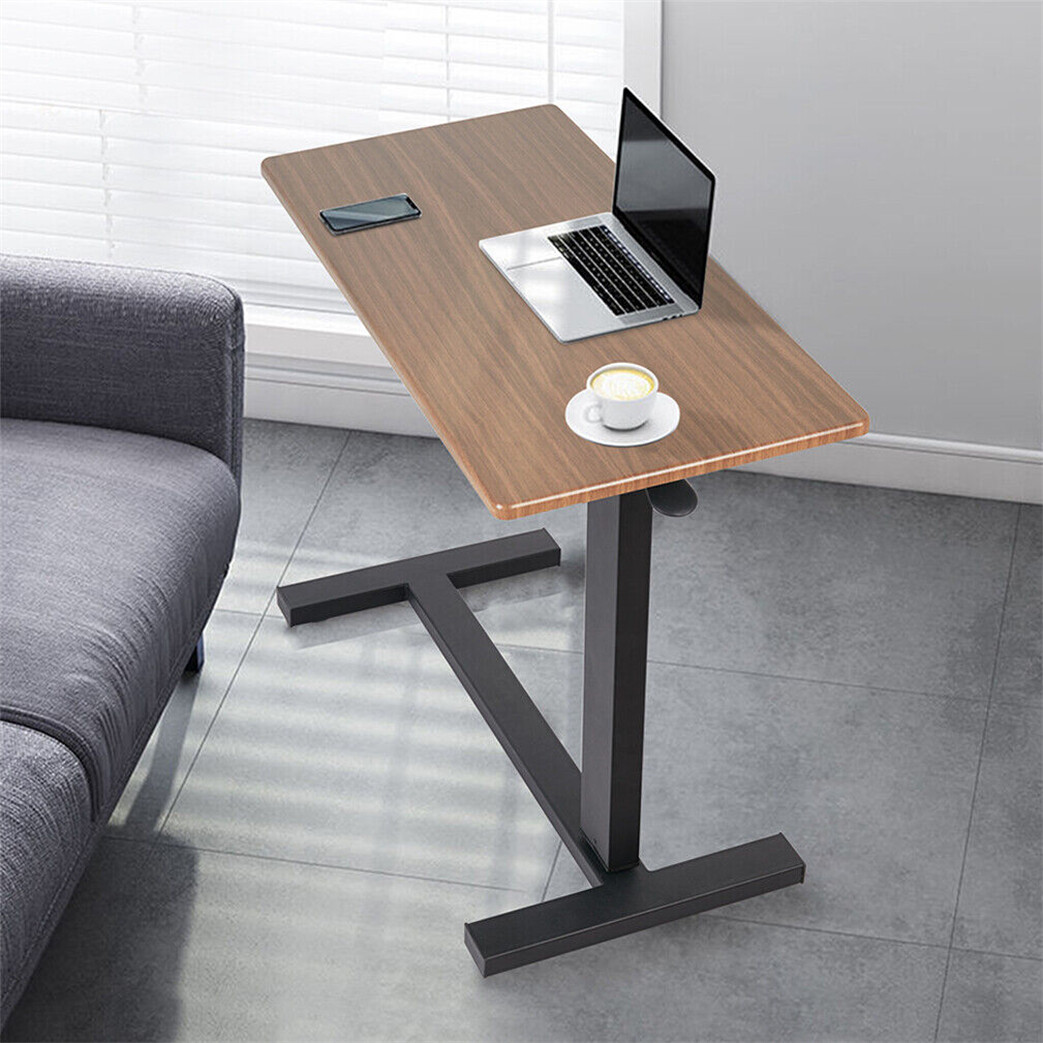 Over Bed or Chair Table with Large Height Adjustable Top Overbed Mobility Aid