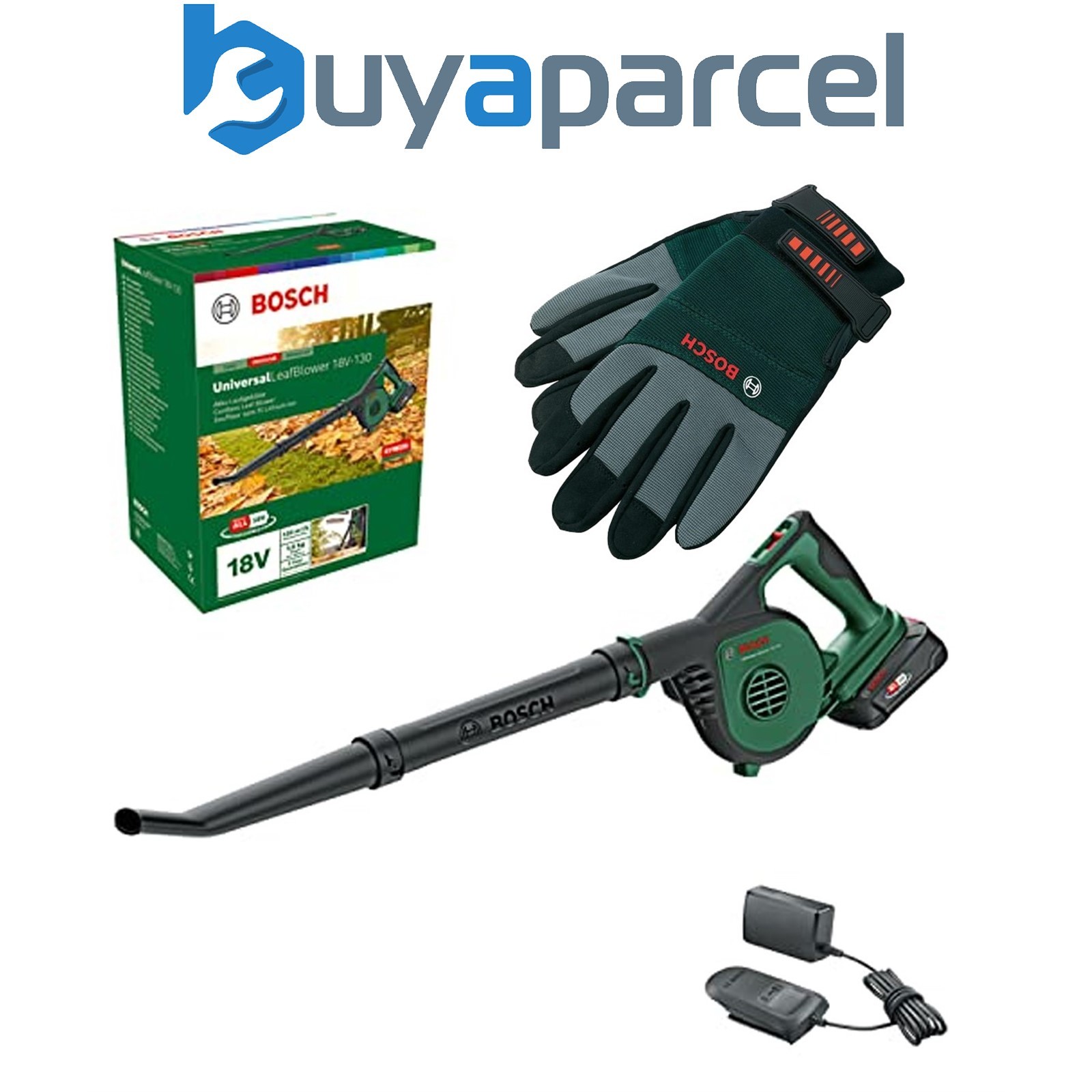 Bosch 18v Cordless Leaf Blower UniversalLeafBlower 18V-130 1x 2.5Ah Batt &Gloves