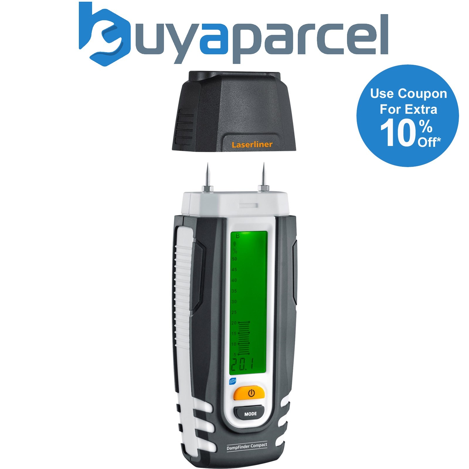 Draper 32188 Laserliner 082.016A DampFinder Compact Plus Material Moisture Measu