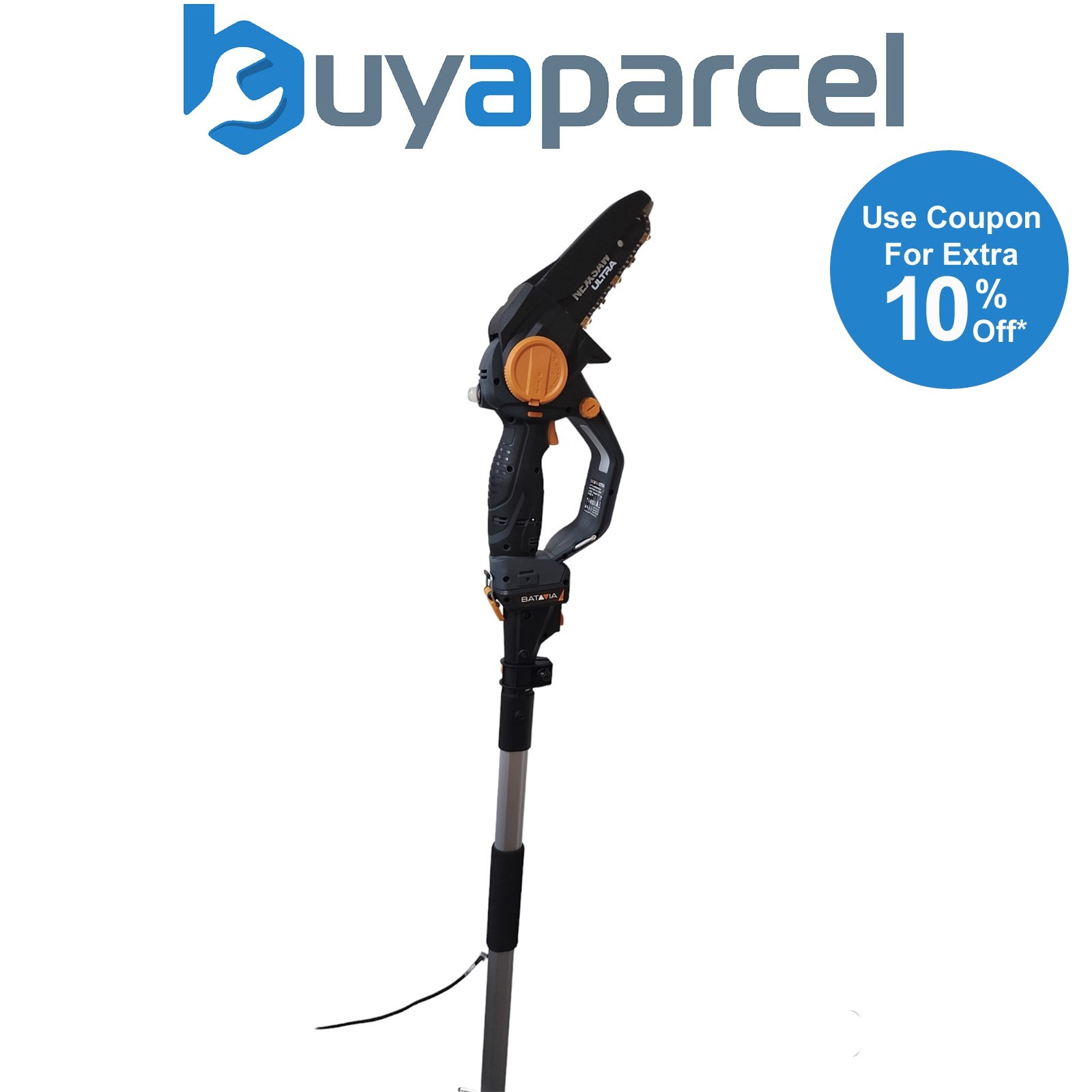 Batavia NEXXSAW 7in Chainsaw Pole Saw 18V Bare Unit + 1.15m 1.75m Extension Pole