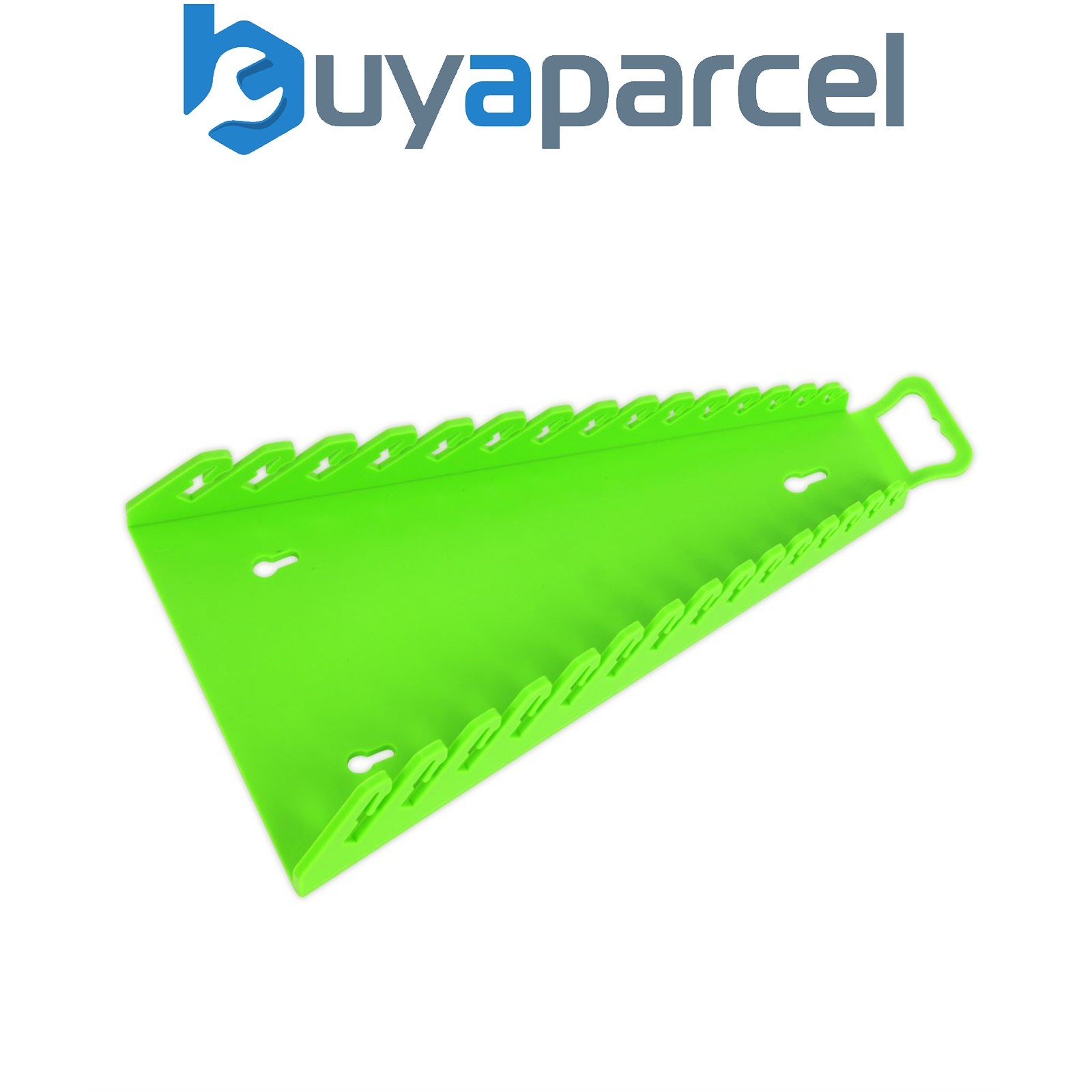 Sealey WR09HV Premier Reverse Spanner Rack Capacity 15 Spanners - Hi-Vis Green