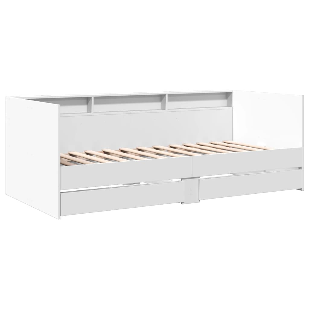 Daybed with Drawers Sofa Bed Daybed Couch Guest Bed Engineered Wood vidaXL