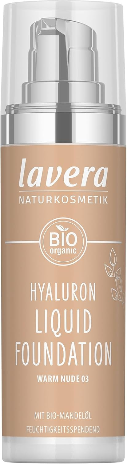 lavera Hyaluron Liquid Foundation - Warm Nude 03 - almond oil - intense moistur