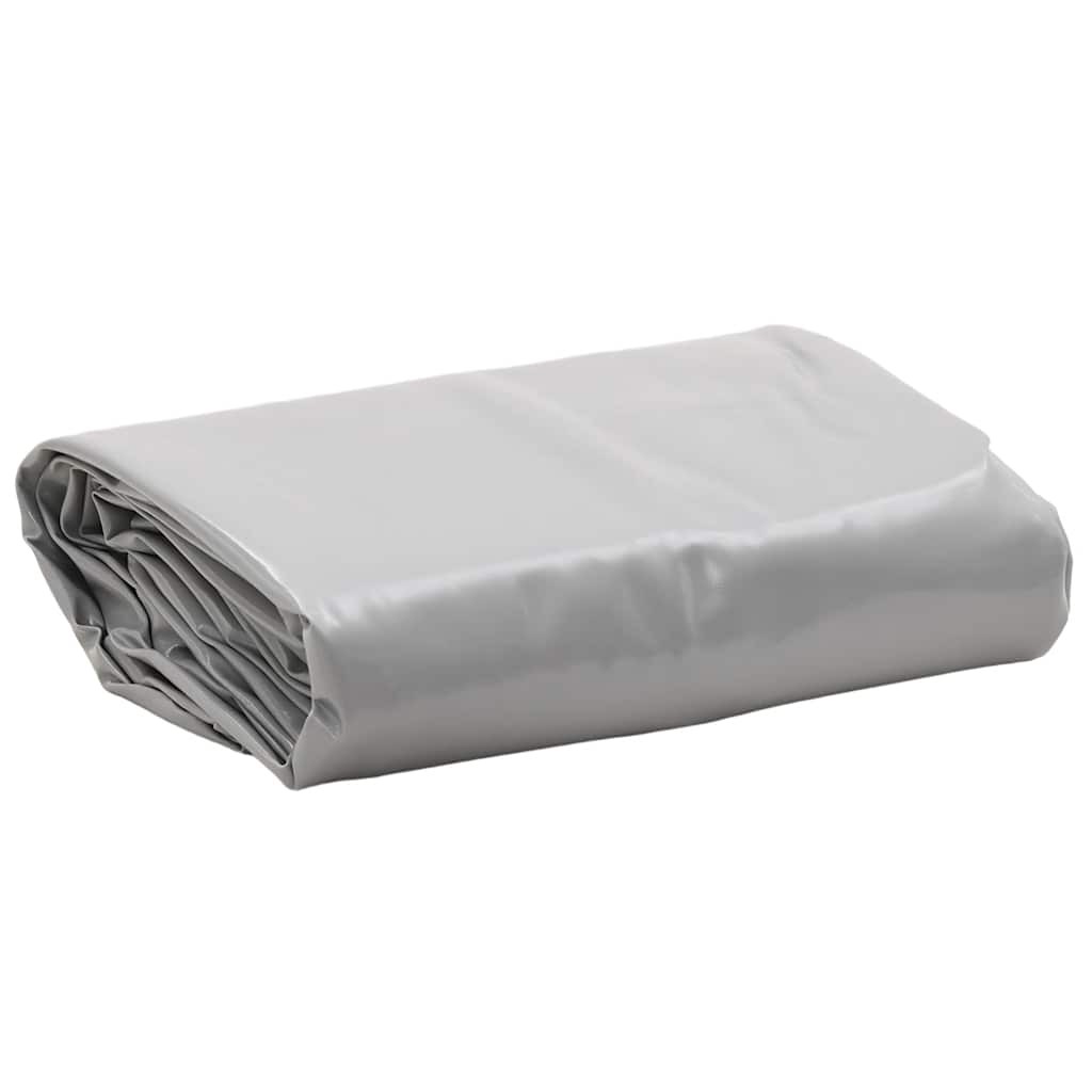 Tarpaulin Ground Sheet Waterproof Camping Tarp Cover Grey 650 g/m² vidaXL