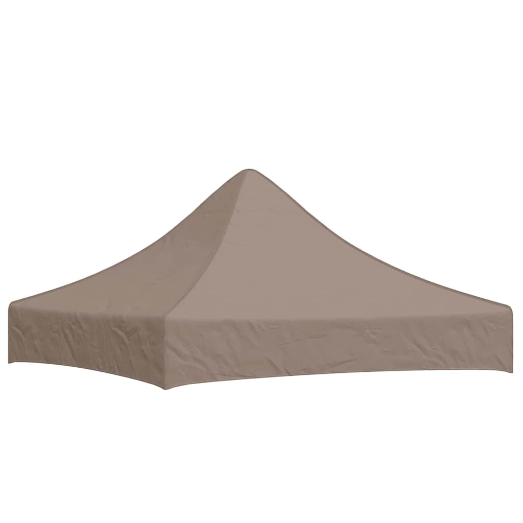 Party Tent Roof 2x2 m Taupe 270 g/m² Replacement Canopy Gazebo Cover vidaXL