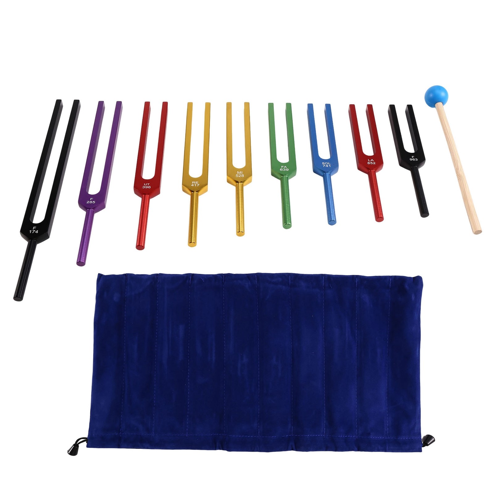 Tuning Fork Chakra Tuning Forks forHealing Chakra Multicolor W9T45210