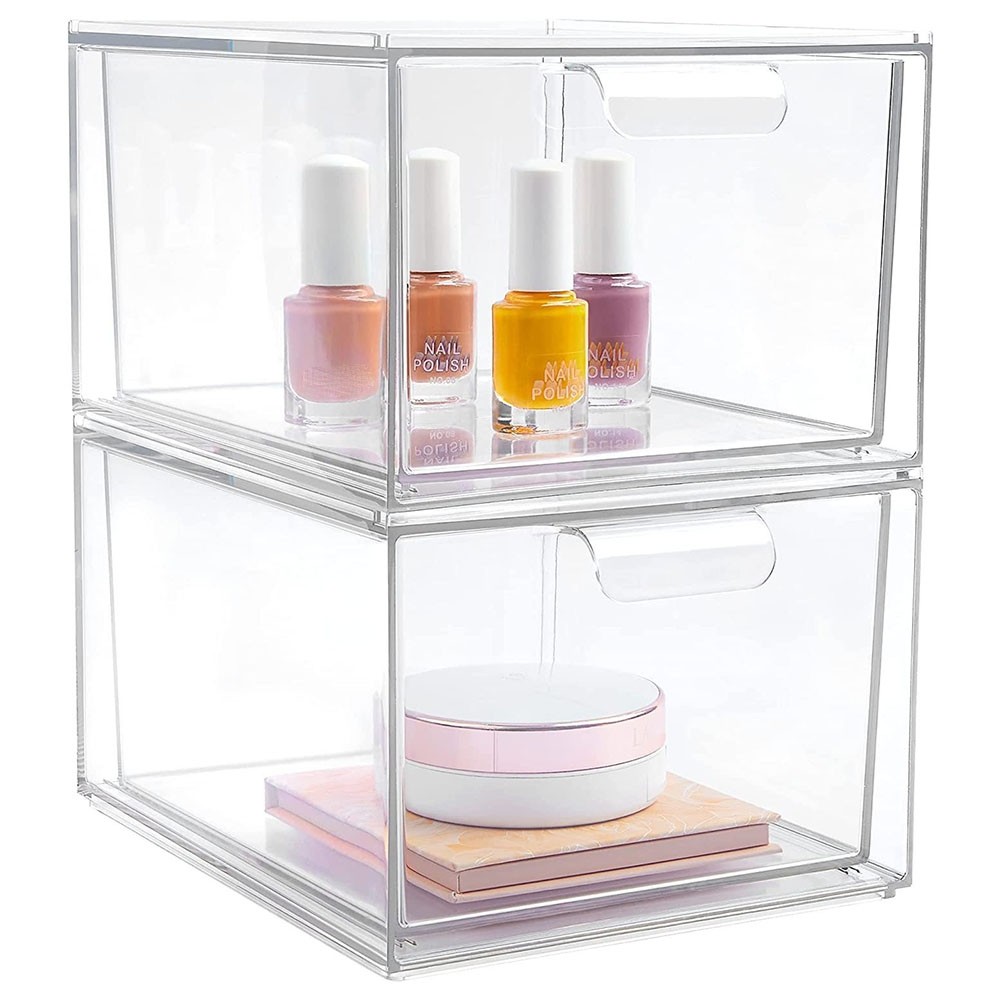 2PCS K Cup Organizer Coffee Pod Storage Container Stackable Drawers for6805