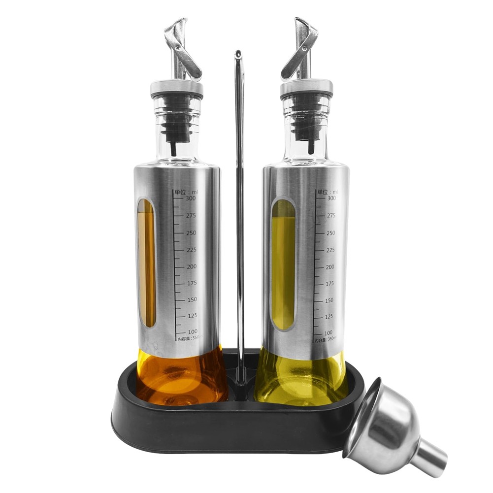 10oz/300 Ml Olive Oil Dispenser Bottle, 2 Pack Glass Oil and Vinegar9670