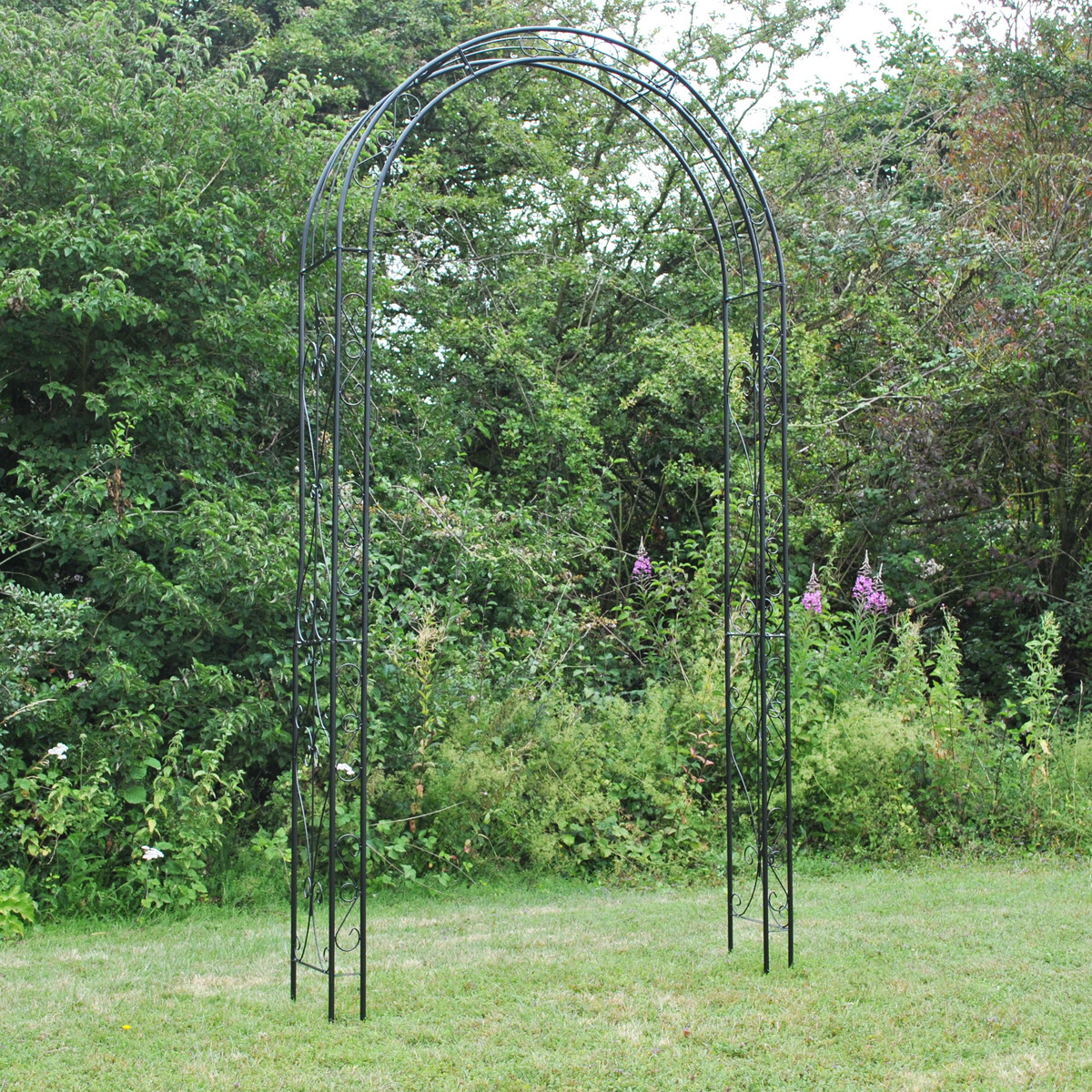 Metal Garden Arch Arches Arbours Rose Climbing Plant Support Trellis Frame