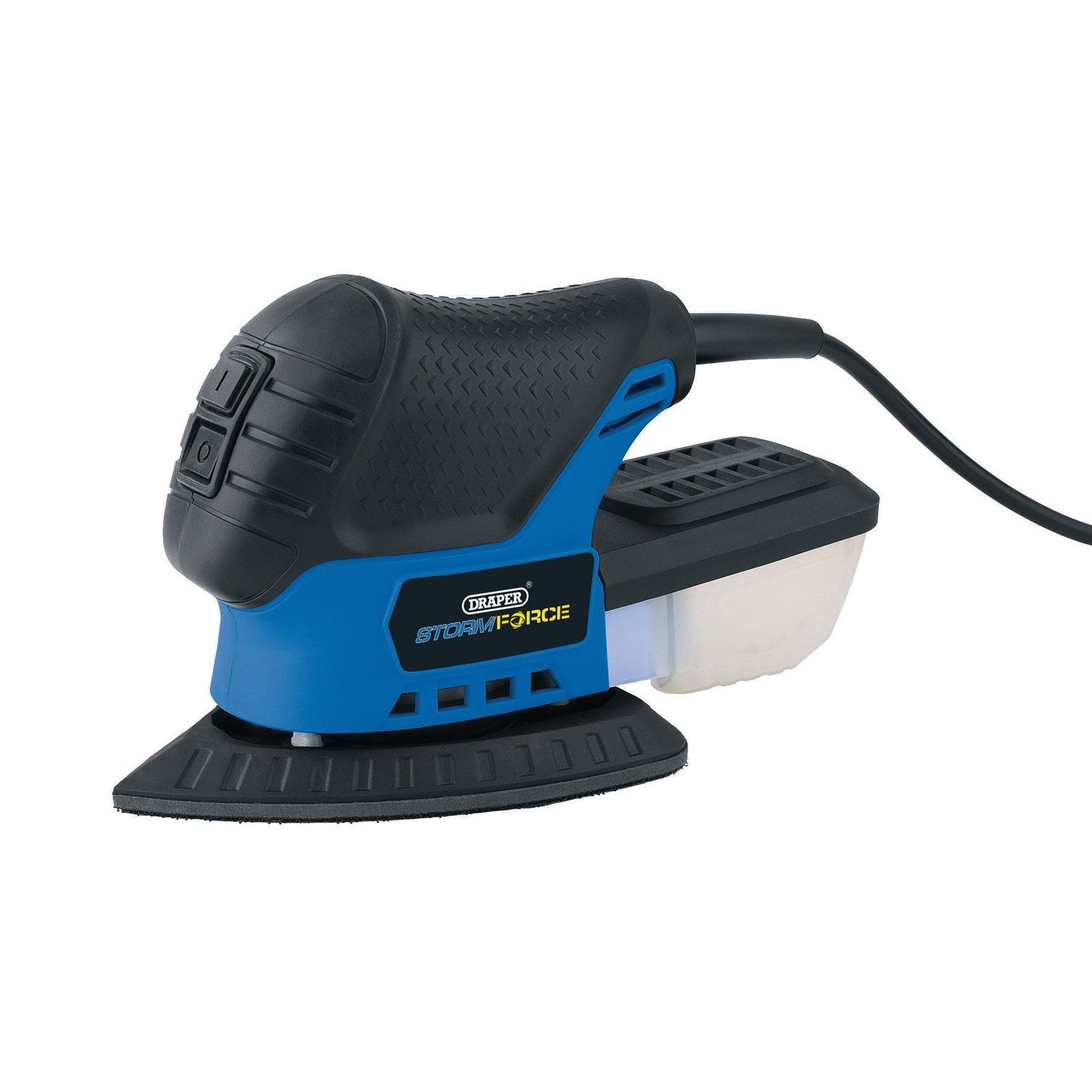 Draper Storm Force Tri-Base Detail Sander With Dust Collection Box - 75W