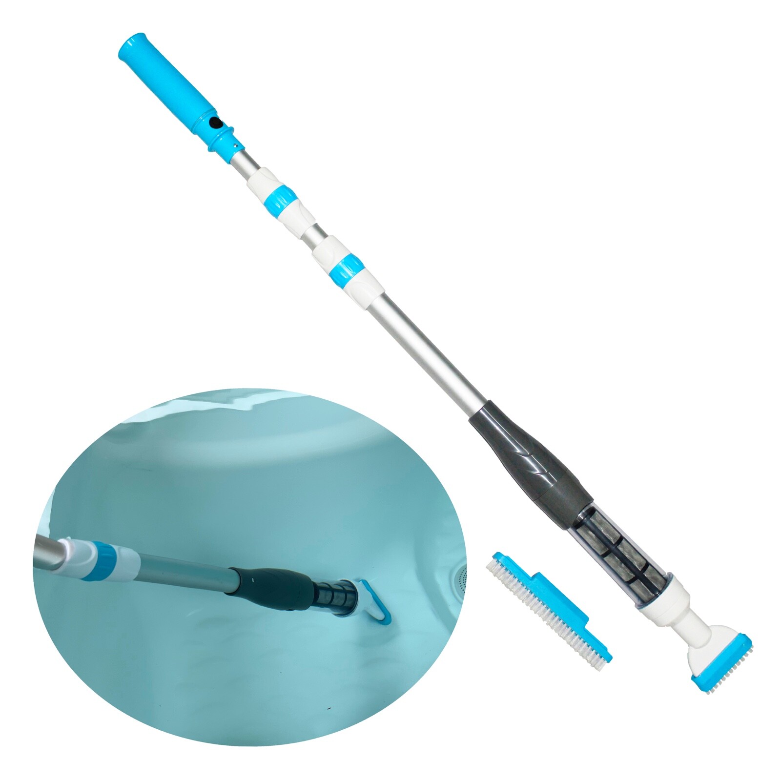 Happy Hot Tubs Rechargeable Electric Vacuum Tub Swimming Pool Grit Remove Vac