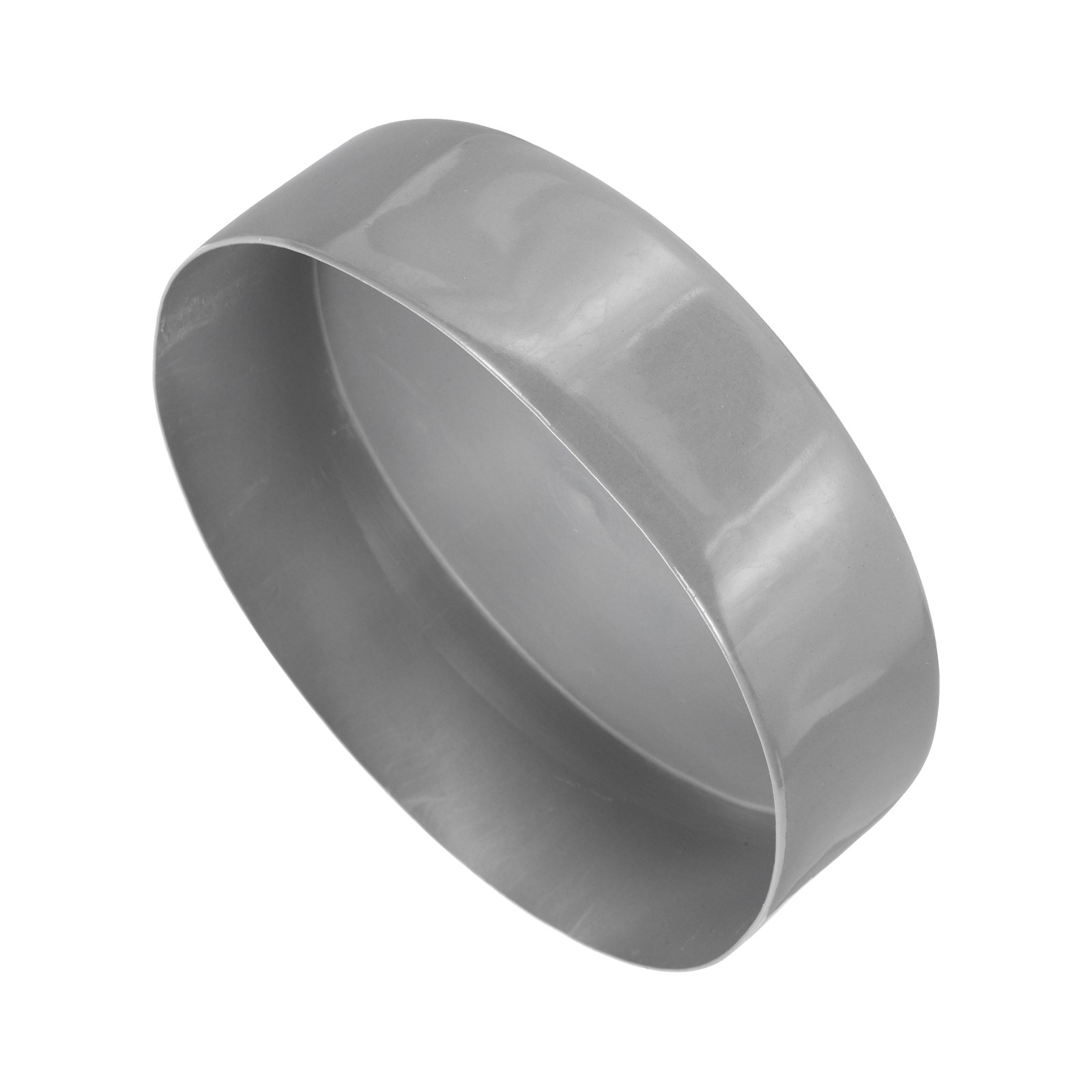 4pcs Rubber End Caps 180mm ID Vinyl Round Tube Bolt Cap Cover Dark Grey