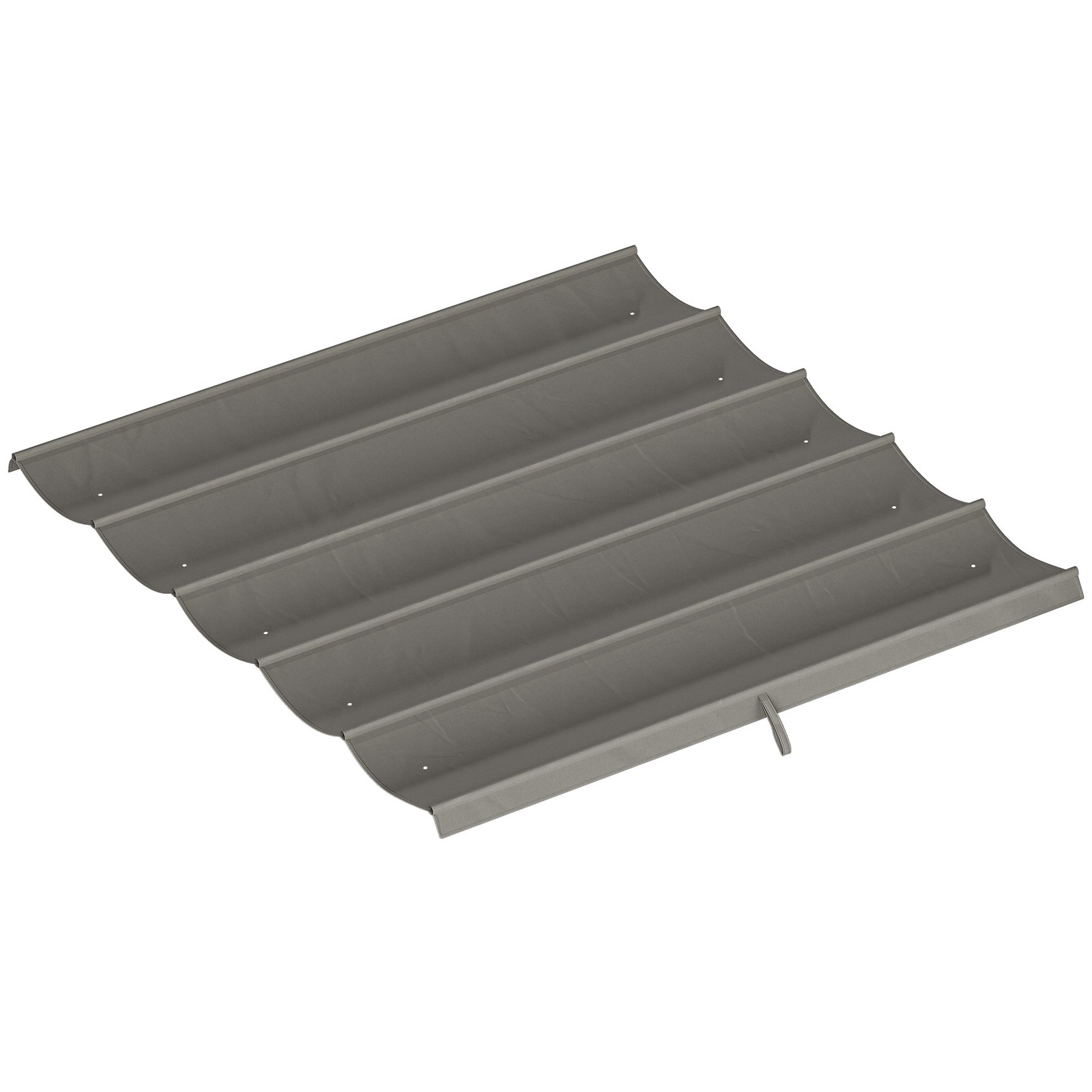 Outsunny 2.55x2.5 m Pergola Cover Replacement for 3x3 m Frame, Light Grey
