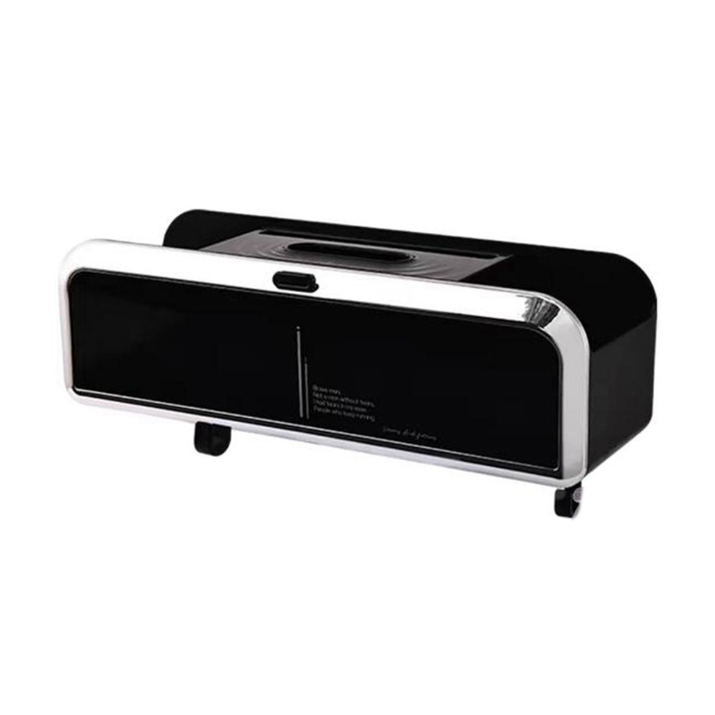 Multi-Functional Car Tissue Box with Hooks for Organizing Travel Essentials2941